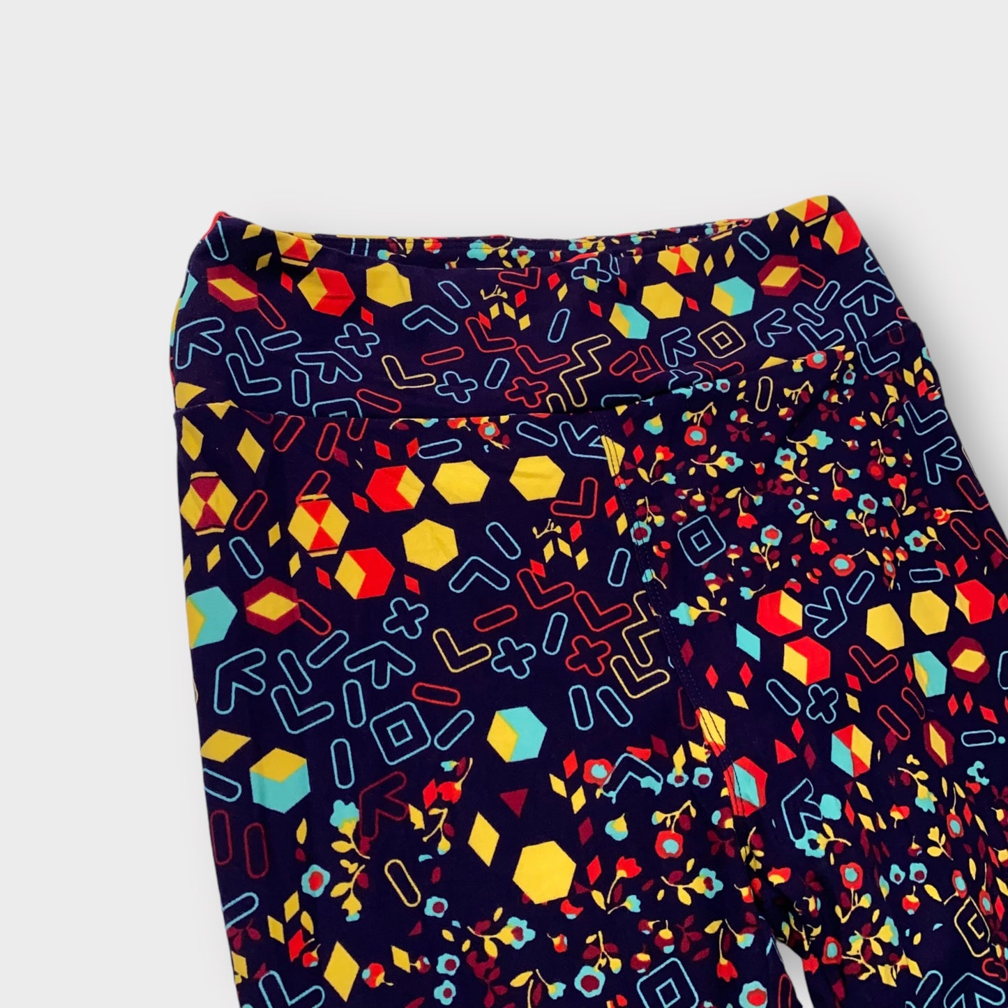 LuLaRoe Stretch Leggings | One Size (2-10) | Colorful Geometric Print | Cozy Everyday Wear | New