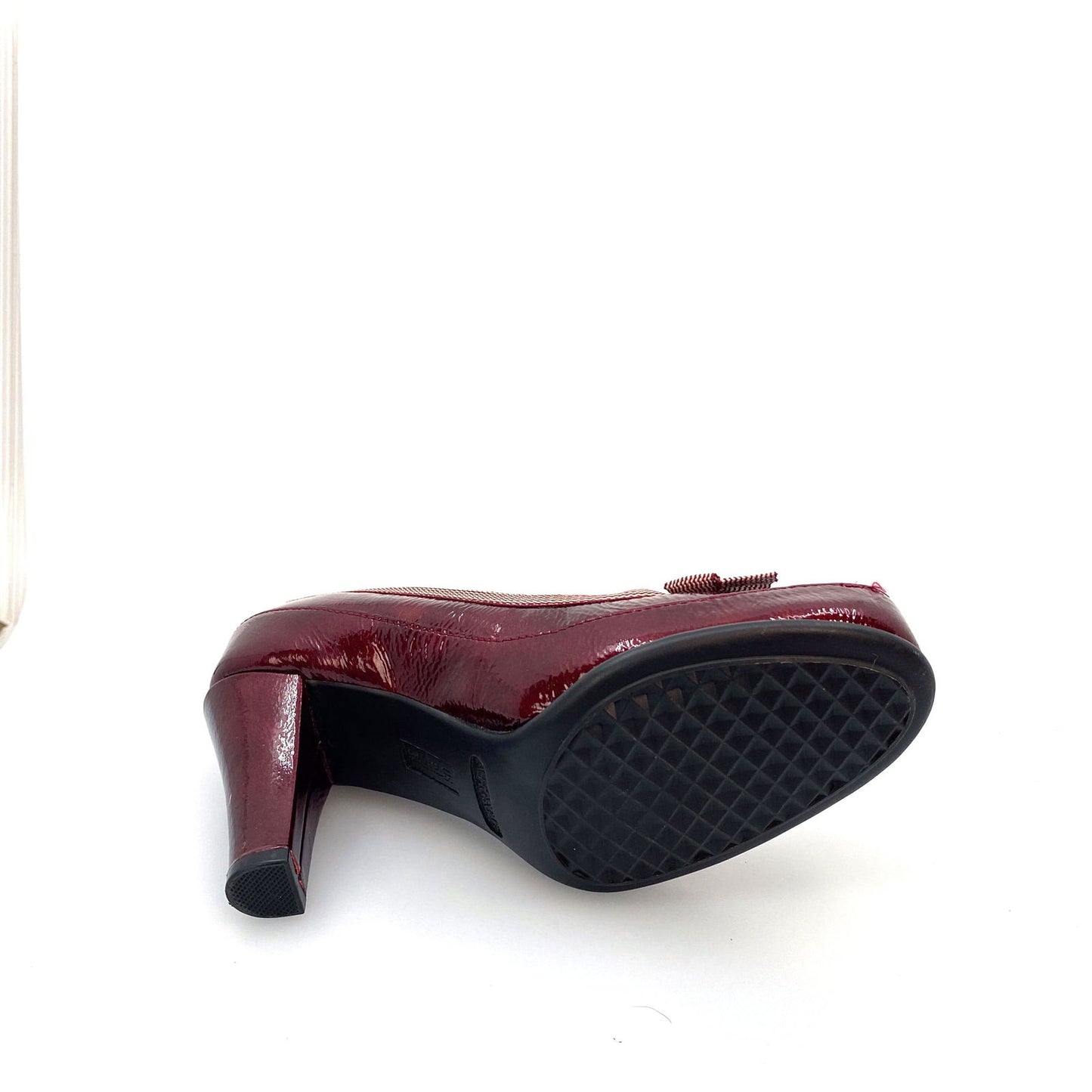 AEROSOLES BENEFIT Womens Size 5.5 Maroon Red Peep Toe Bow Pumps Heels Shoes - | Buy at Parsimony Shoppes