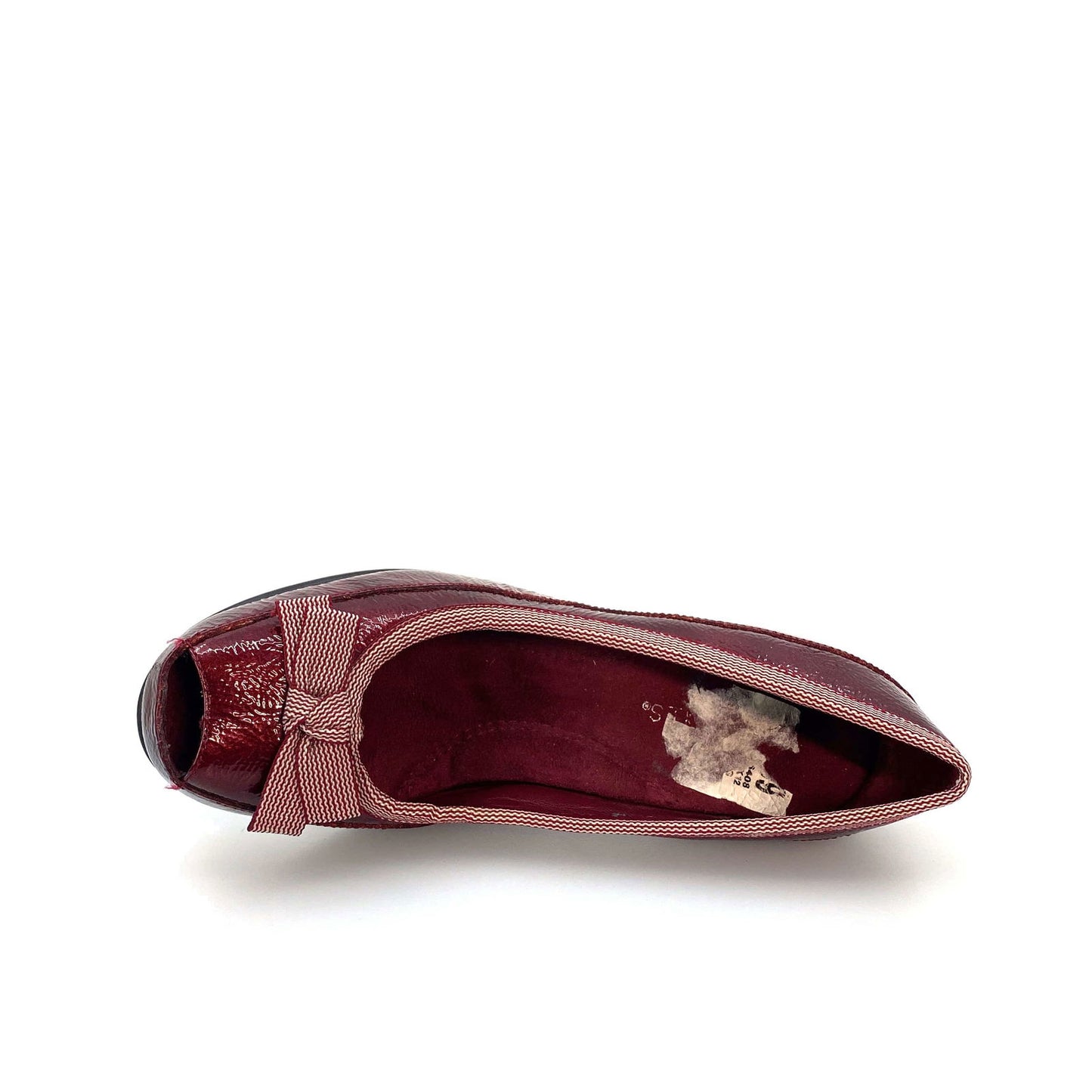 AEROSOLES BENEFIT Womens Size 5.5 Maroon Red Peep Toe Bow Pumps Heels Shoes - | Buy at Parsimony Shoppes