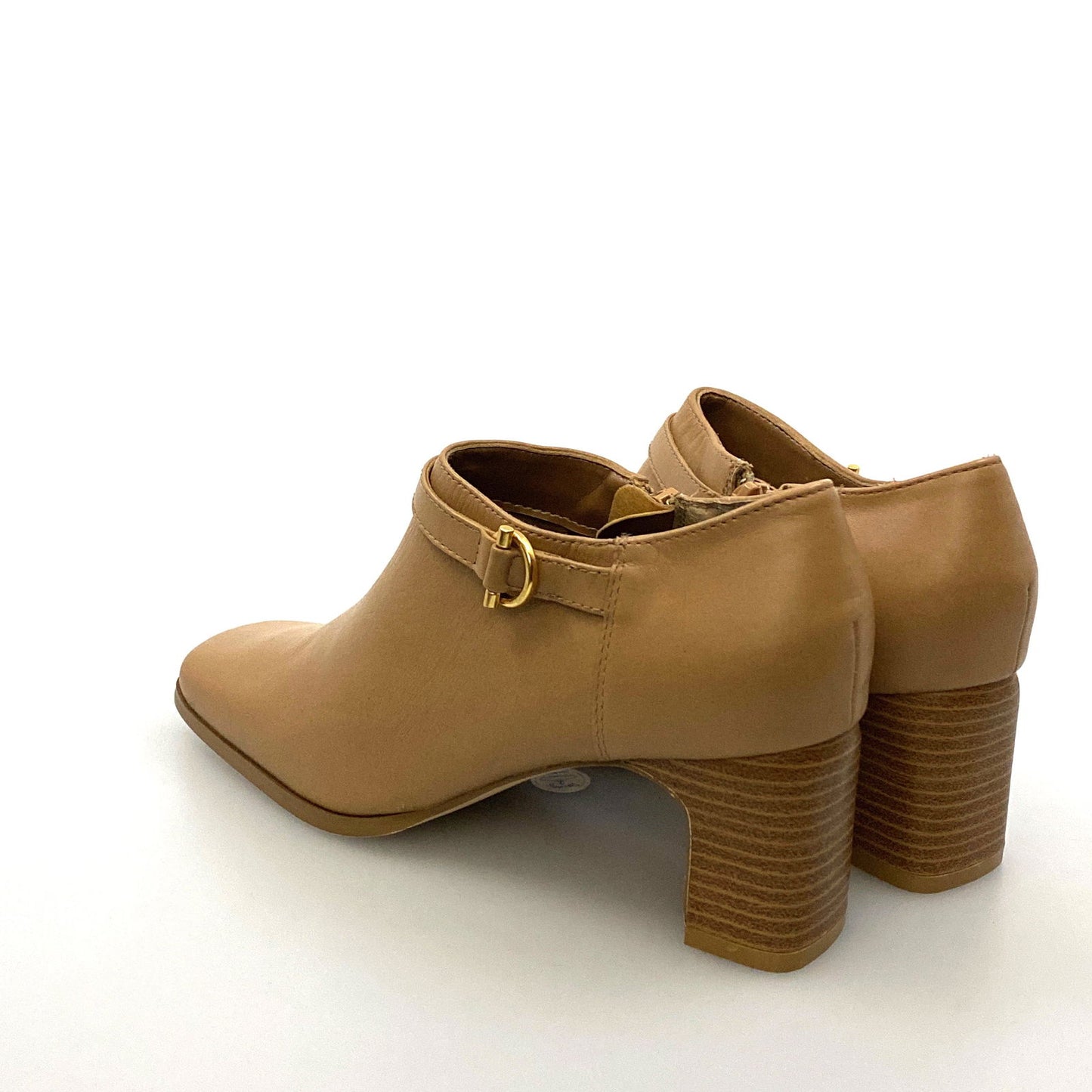AJ Valenci Womens Size 6M Beige Leather Booties Boots Shoes Side Zipper - | Buy at Parsimony Shoppes