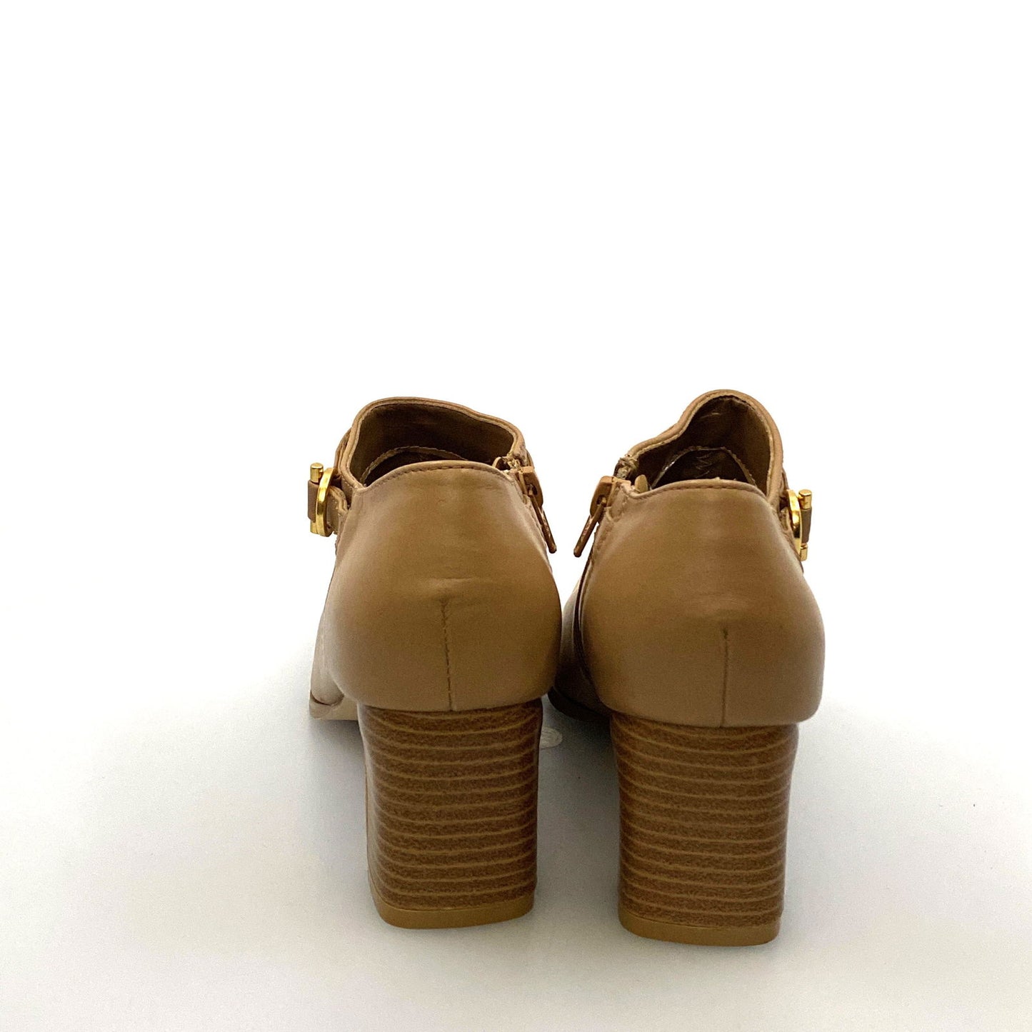 AJ Valenci Womens Size 6M Beige Leather Booties Boots Shoes Side Zipper - | Buy at Parsimony Shoppes