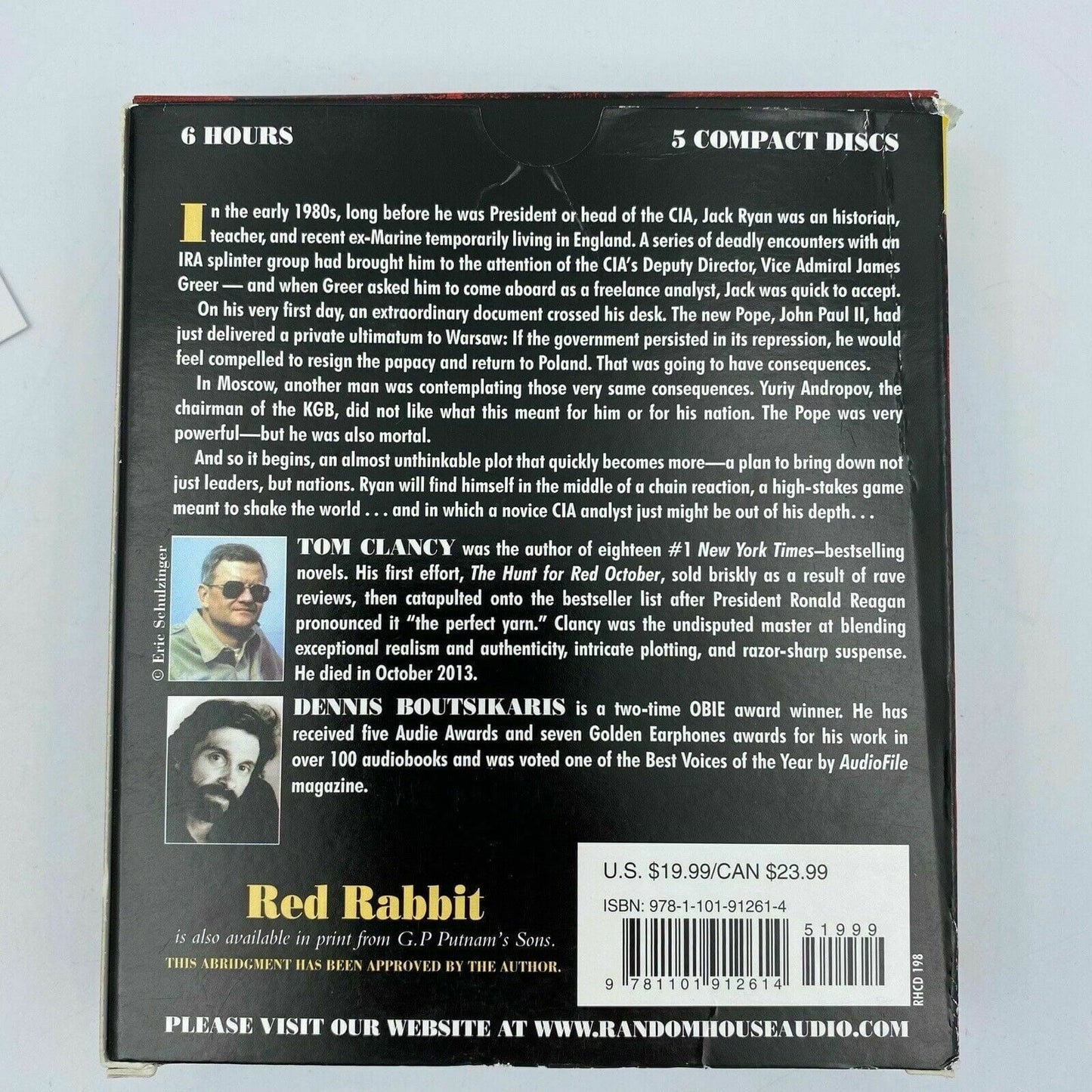 A Jack Ryan Novel Ser.: Red Rabbit by Tom Clancy (2015, Compact Disc,... - | Buy at Parsimony Shoppes