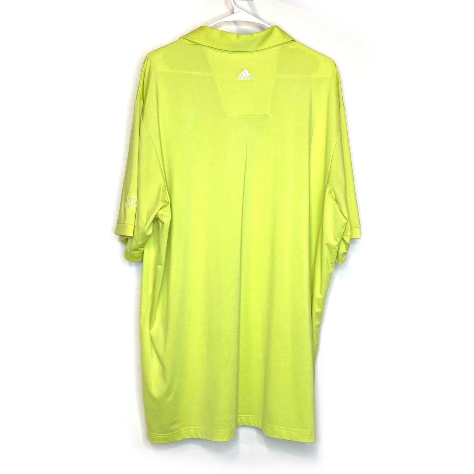Adidas Climalite Mens Size 2XL Bright Yellow Polo Golf Shirt S/s “Lakeridge Country Club” -  | Buy at Parsimony Shoppes