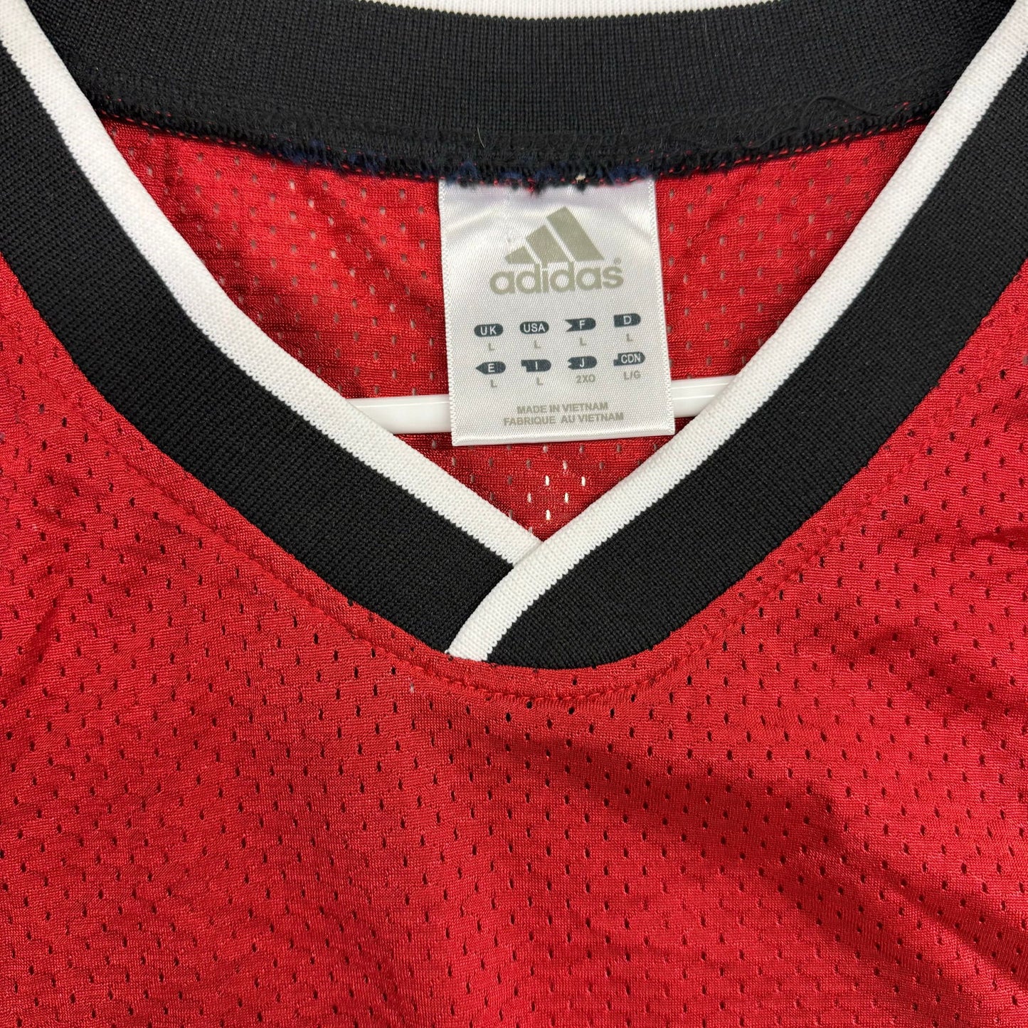 Adidas | Mens Mesh Basketball Mesh Tank Top | Color: Red/White | Size: L | NEW - | Buy at Parsimony Shoppes
