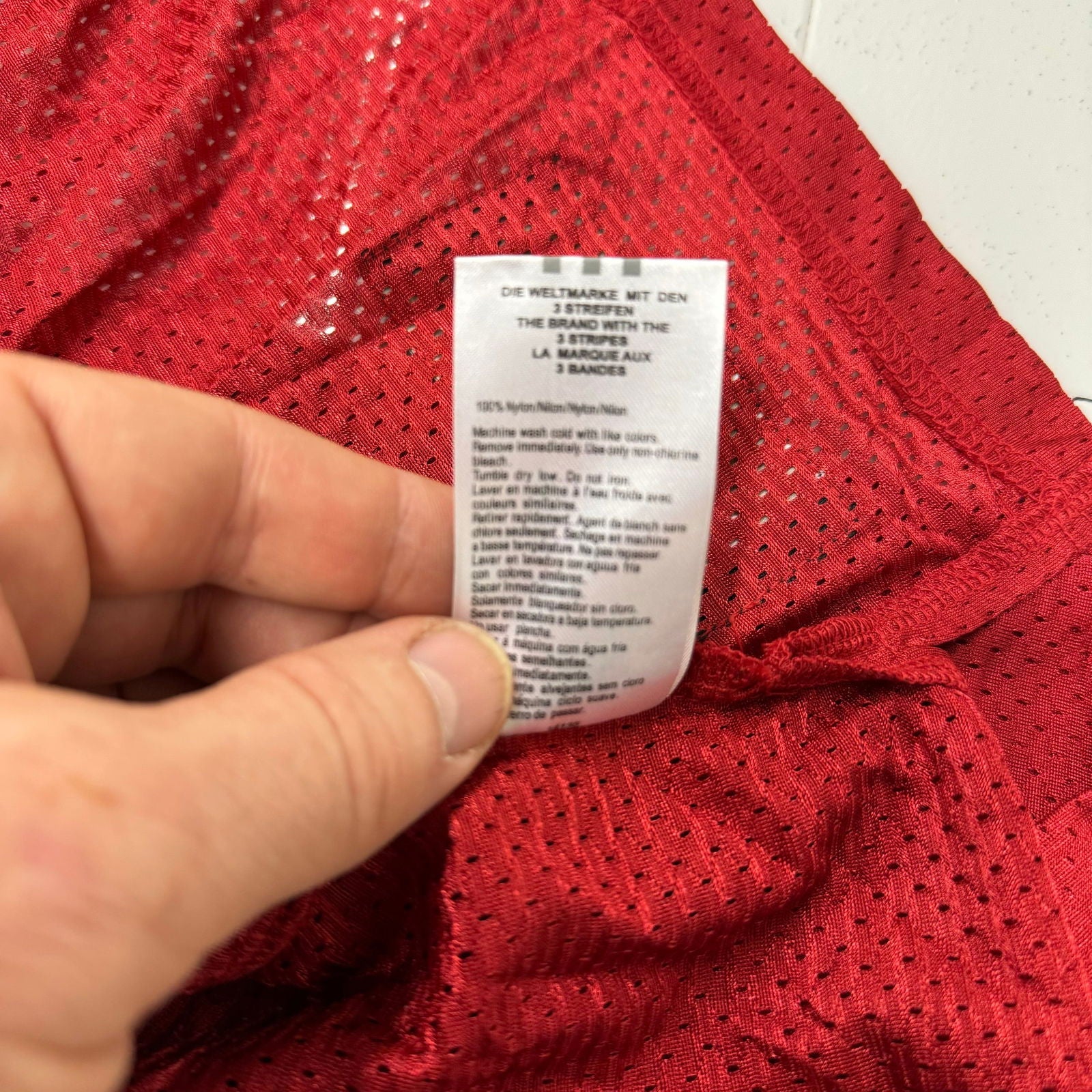 Adidas | Mens Mesh Basketball Mesh Tank Top | Color: Red/White | Size: L | NEW -  | Buy at Parsimony Shoppes
