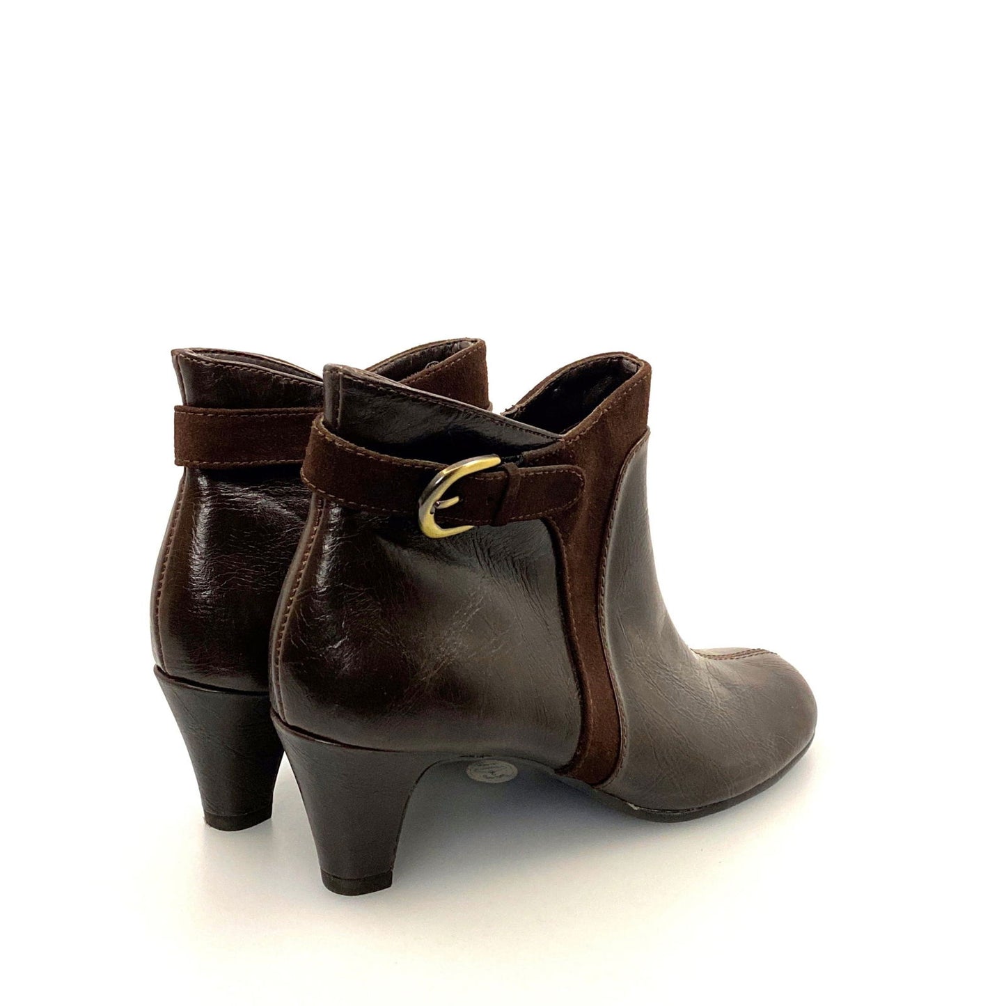 Aerosoles Womens Size 5.5M Brown Faux Leather PLAYROOM Ankle Boots - | Buy at Parsimony Shoppes