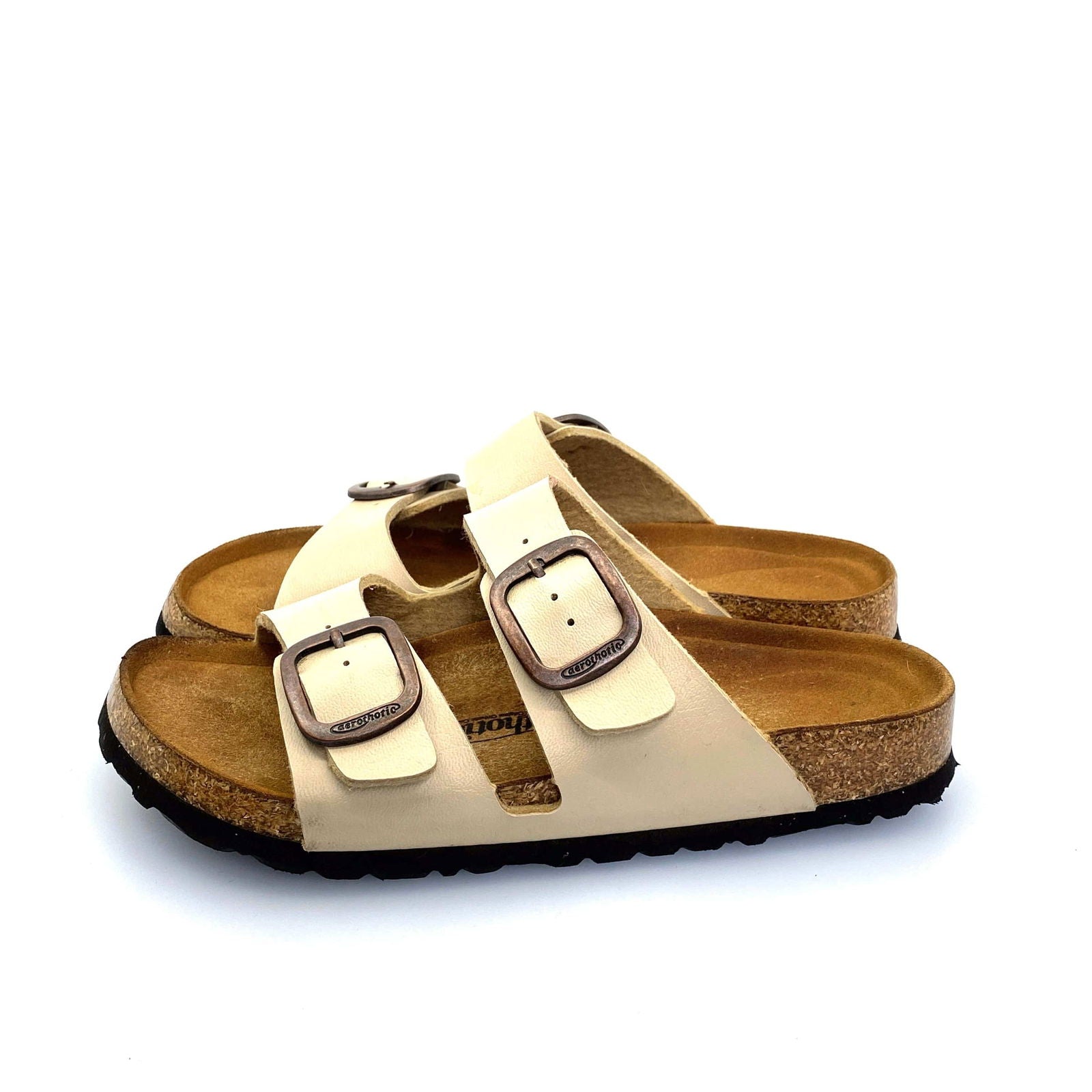 Aerothotic Womens Size 37 (6.5) Nude Leather Orthotic Comfort Sandals Pre-Owned -  | Buy at Parsimony Shoppes