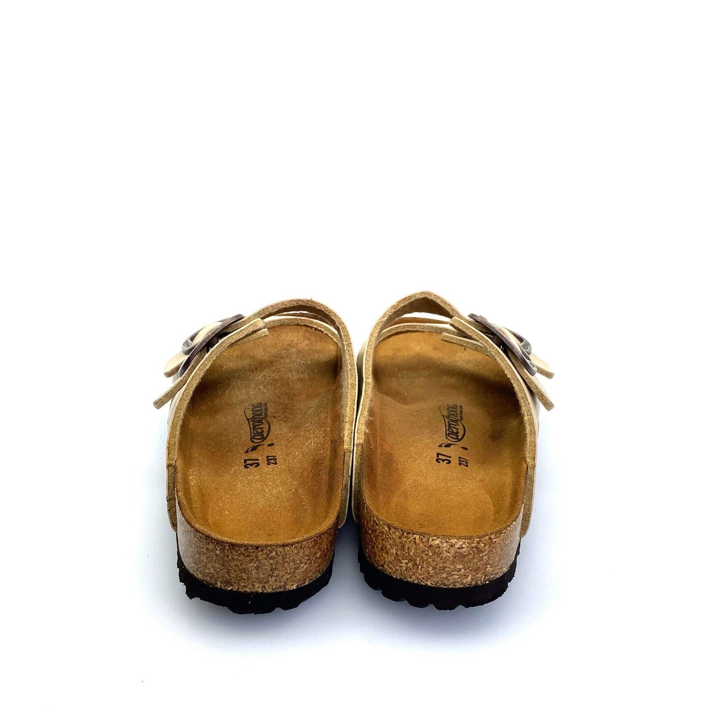 Aerothotic Womens Size 37 (6.5) Nude Leather Orthotic Comfort Sandals Pre-Owned - | Buy at Parsimony Shoppes