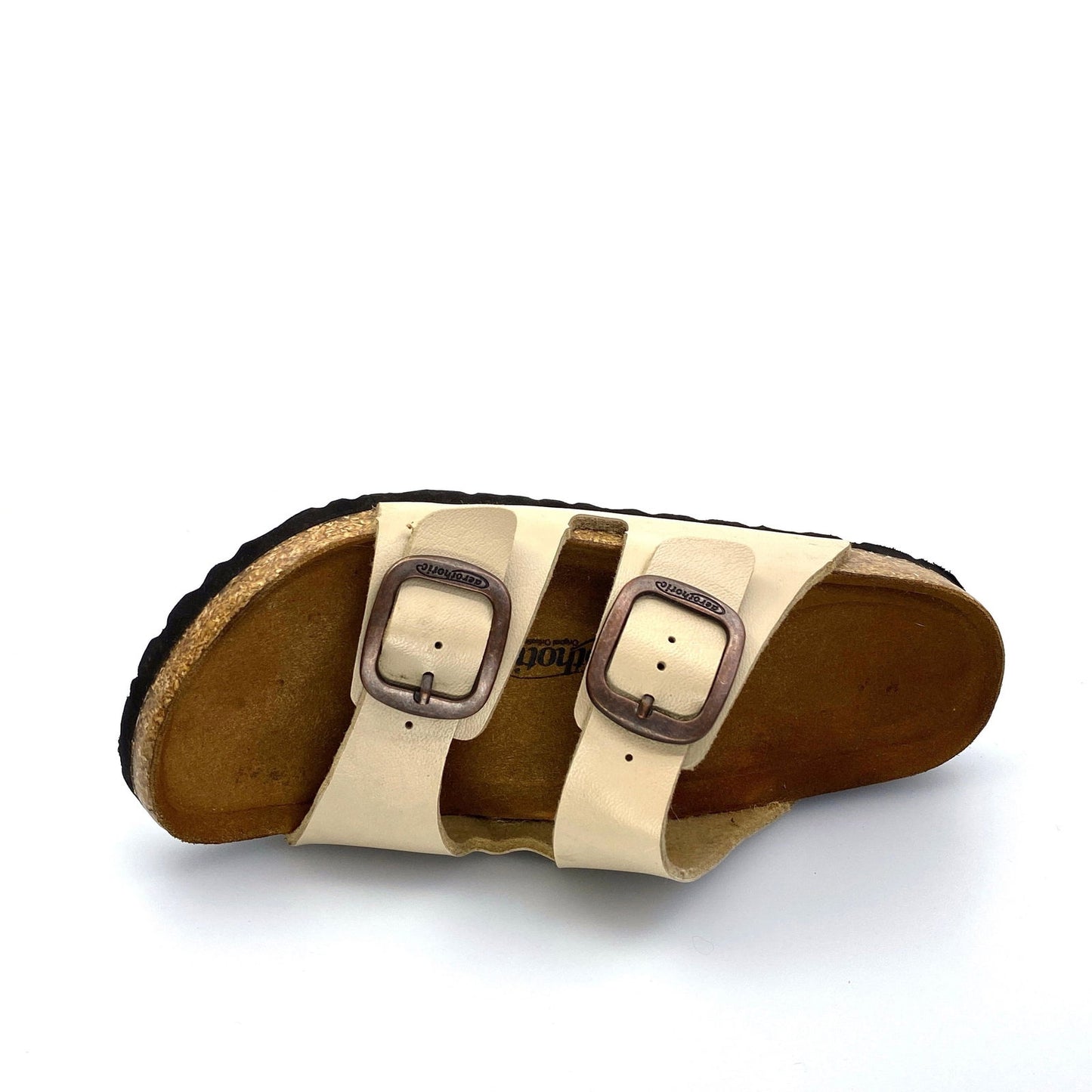 Aerothotic Womens Size 37 (6.5) Nude Leather Orthotic Comfort Sandals Pre-Owned - | Buy at Parsimony Shoppes