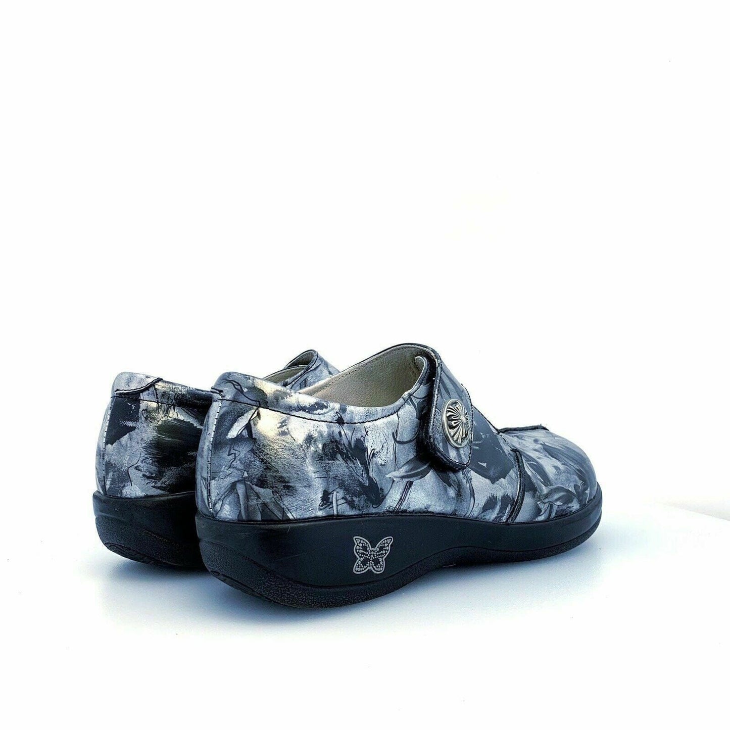 Alegria | Kaitlyn Mary Jane Womens Shoes| Size: 40 | Color: Silver / Black Patina | Pre-Owned - | Buy at Parsimony Shoppes