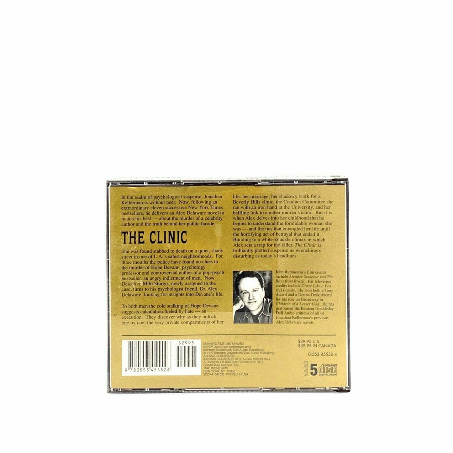Alex Delaware Ser.: The Clinic by Jonathan Kellerman (1997, Compact Disc,... - | Buy at Parsimony Shoppes