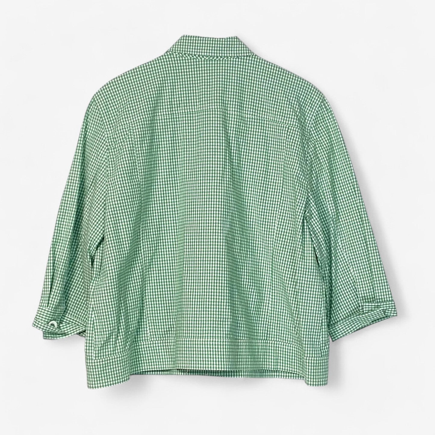 Alfred Dunner Women's Petite Green Check Jacket - "Just Checking" Collection - Size 18P - New with Tags