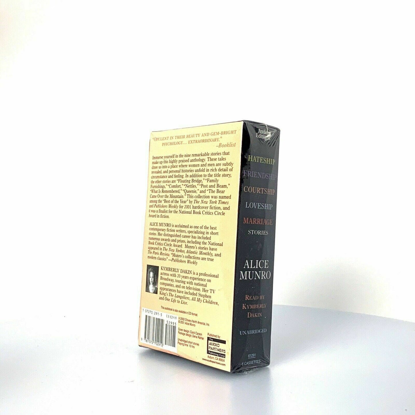 Alice Munro Hateship, Friendship, Courtship, Loveship, Stories Audiobook On Tape - | Buy at Parsimony Shoppes