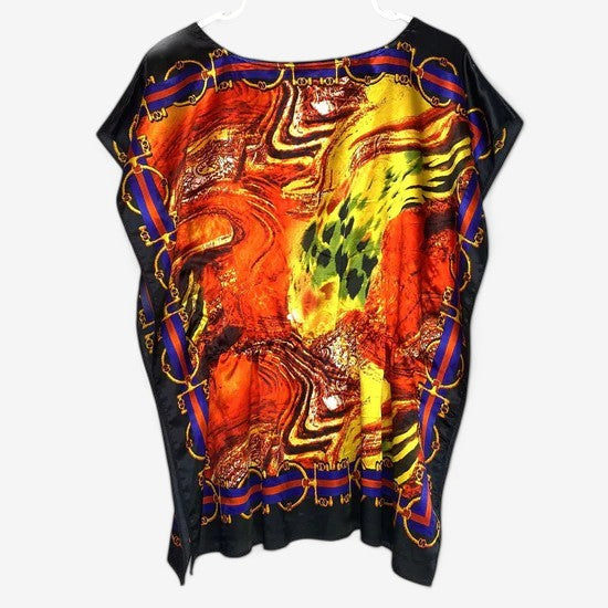 Allison Brittney Women's Multicolor Poncho Tunic Top - Size M