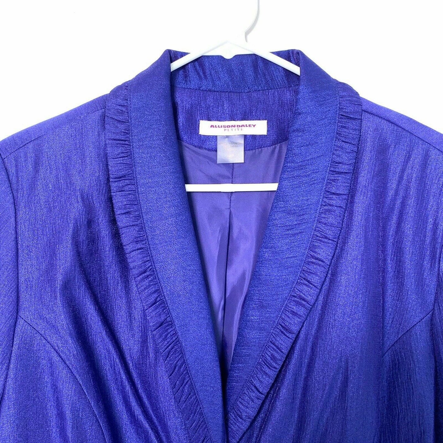 Allison Daley Petite Womens Size 14P Purple Jacket 1 Button - | Buy at Parsimony Shoppes