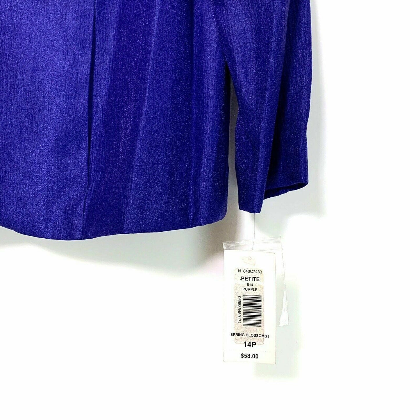 Allison Daley Petite Womens Size 14P Purple Jacket 1 Button - | Buy at Parsimony Shoppes