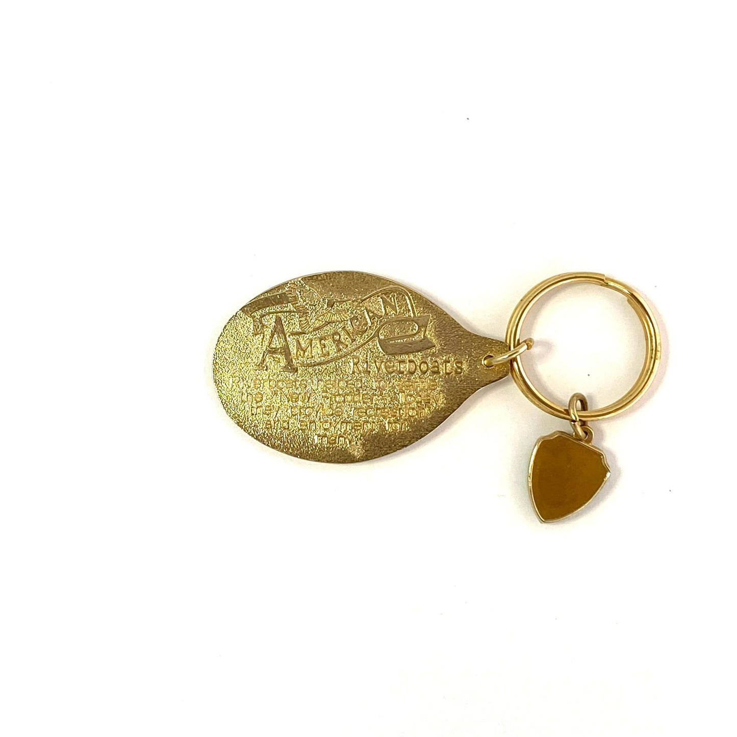 American Riverboats Goldtone Metal Travel Souvenir Keychain "Arabia" - | Buy at Parsimony Shoppes