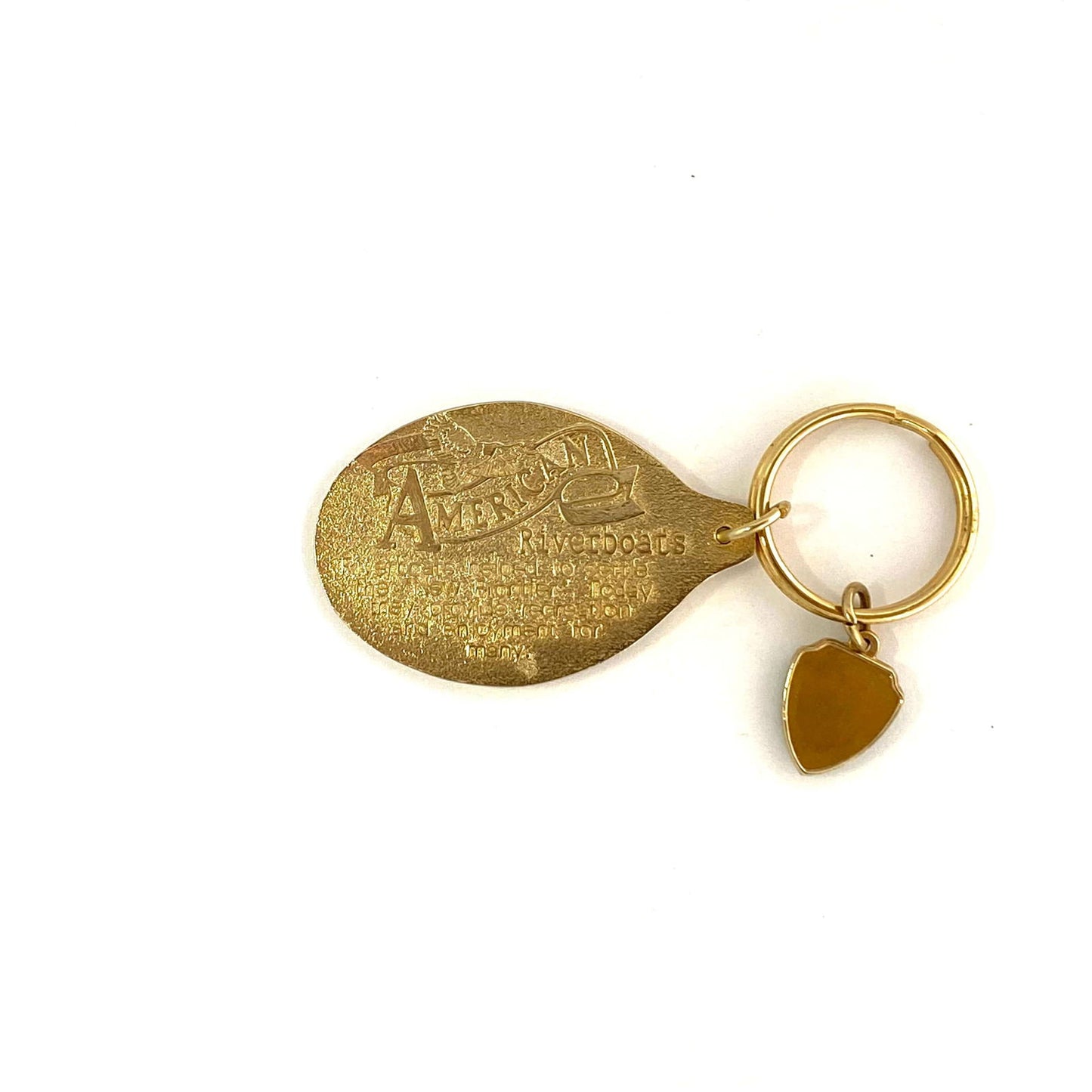 American Riverboats Goldtone Metal Travel Souvenir Keychain "Arabia" - | Buy at Parsimony Shoppes
