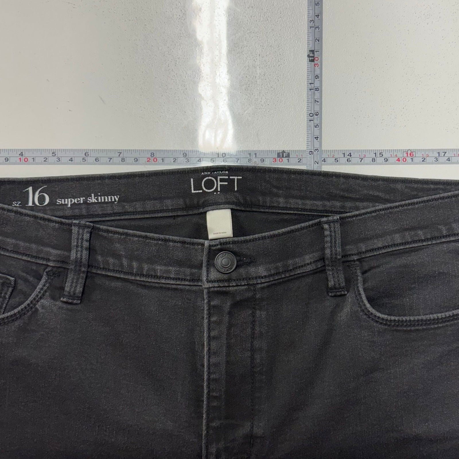 Ann Taylor Loft Outlet | Womens Super Skinny Jeans | Color: Dark Gray | Size: 16 -  | Buy at Parsimony Shoppes