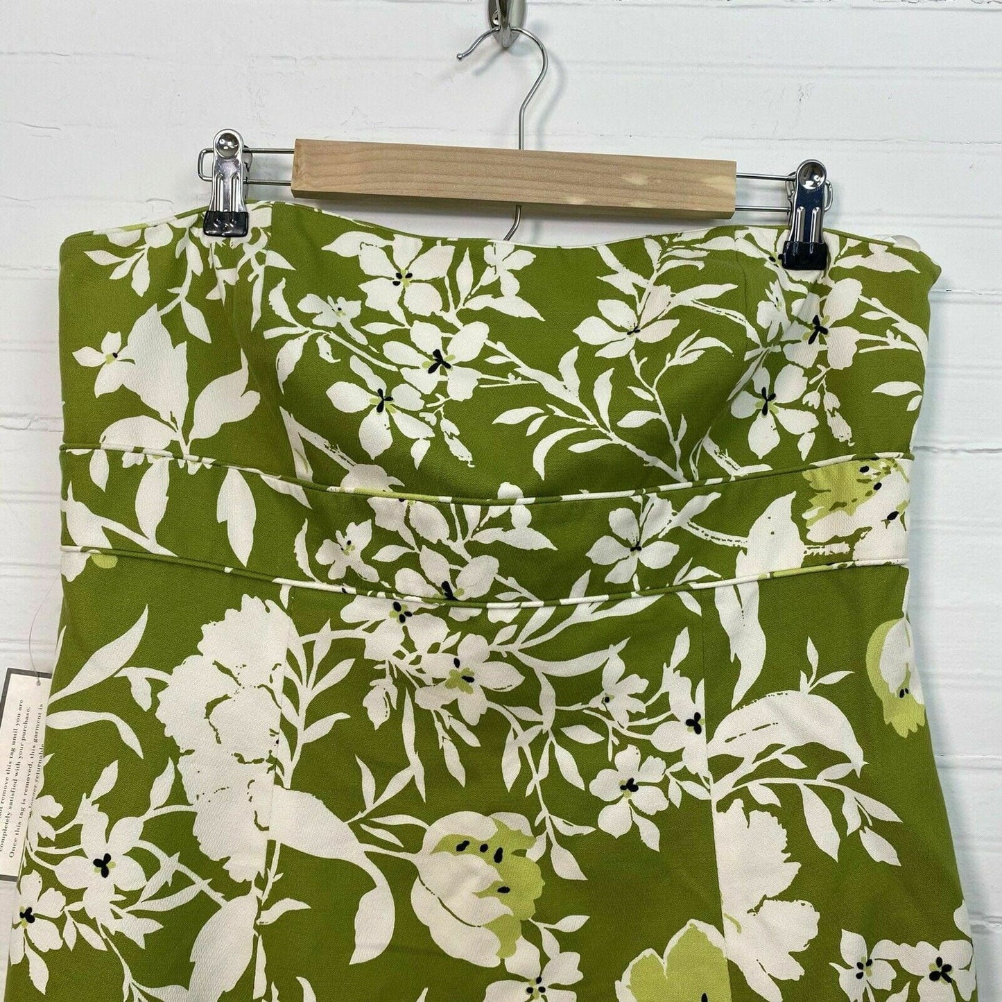Ann Taylor | Summer Floral Strapless Knee Length Dress | Color: Green | Size: 14 | NWT - | Buy at Parsimony Shoppes