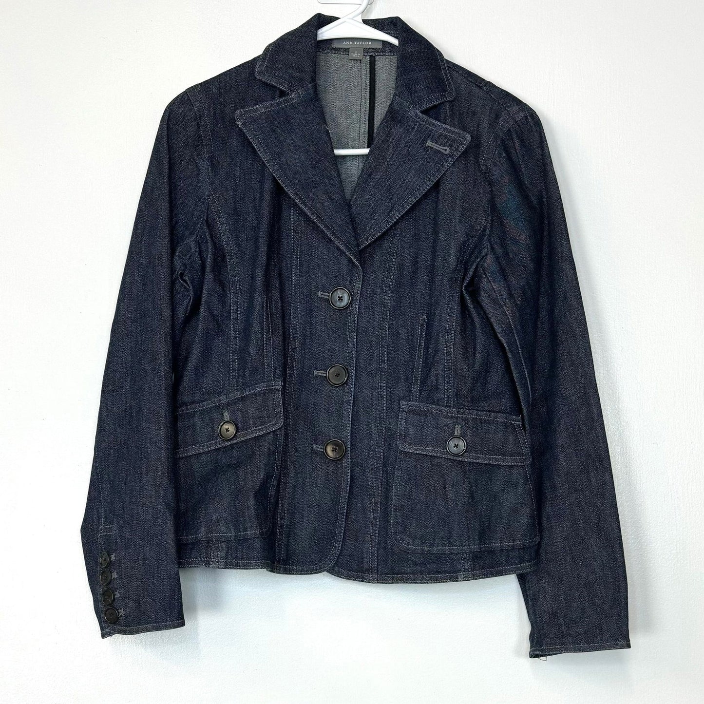 Ann Taylor | Womens Denim Jean Jacket | Color: Blue | Size: 4 | EUC - | Buy at Parsimony Shoppes