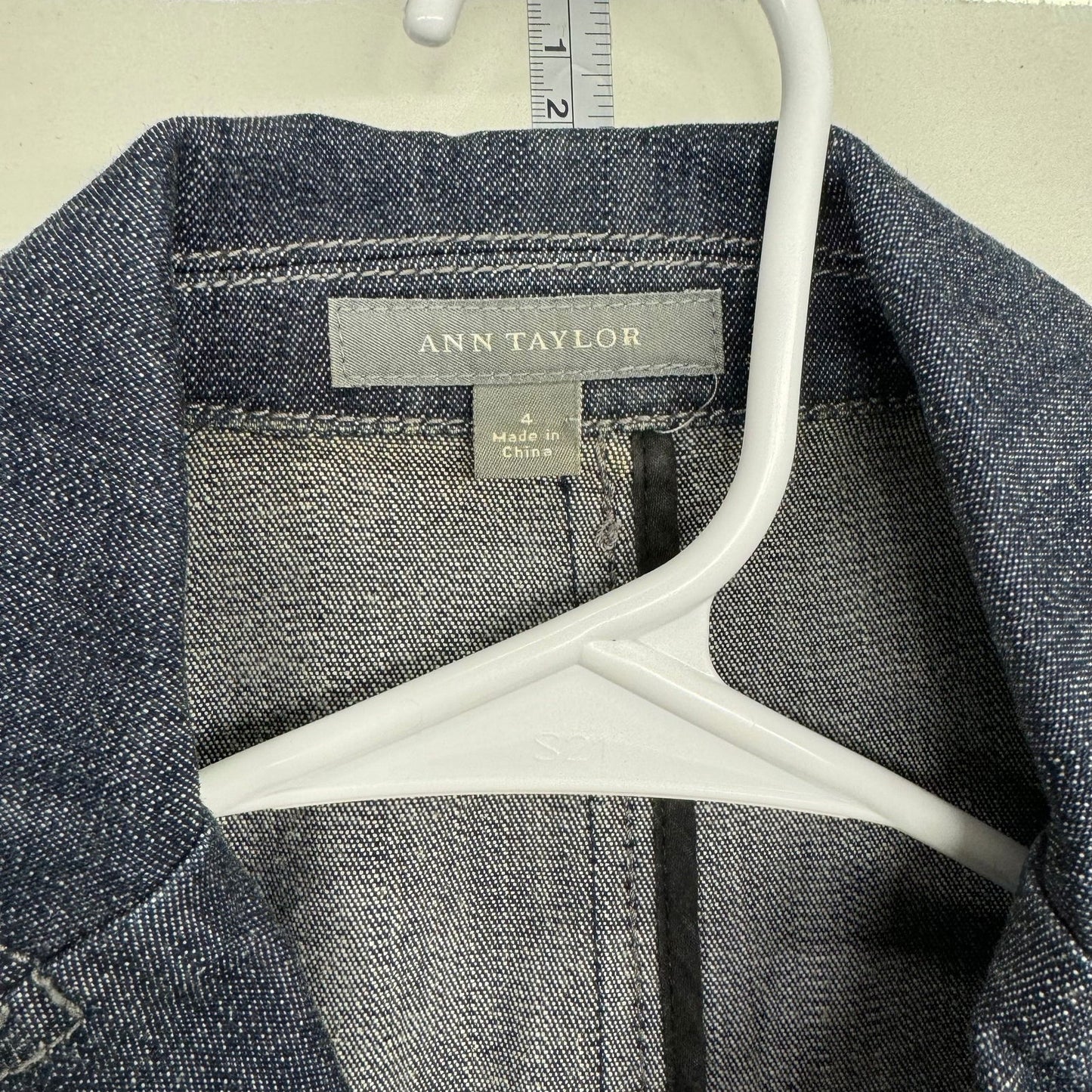 Ann Taylor | Womens Denim Jean Jacket | Color: Blue | Size: 4 | EUC - | Buy at Parsimony Shoppes