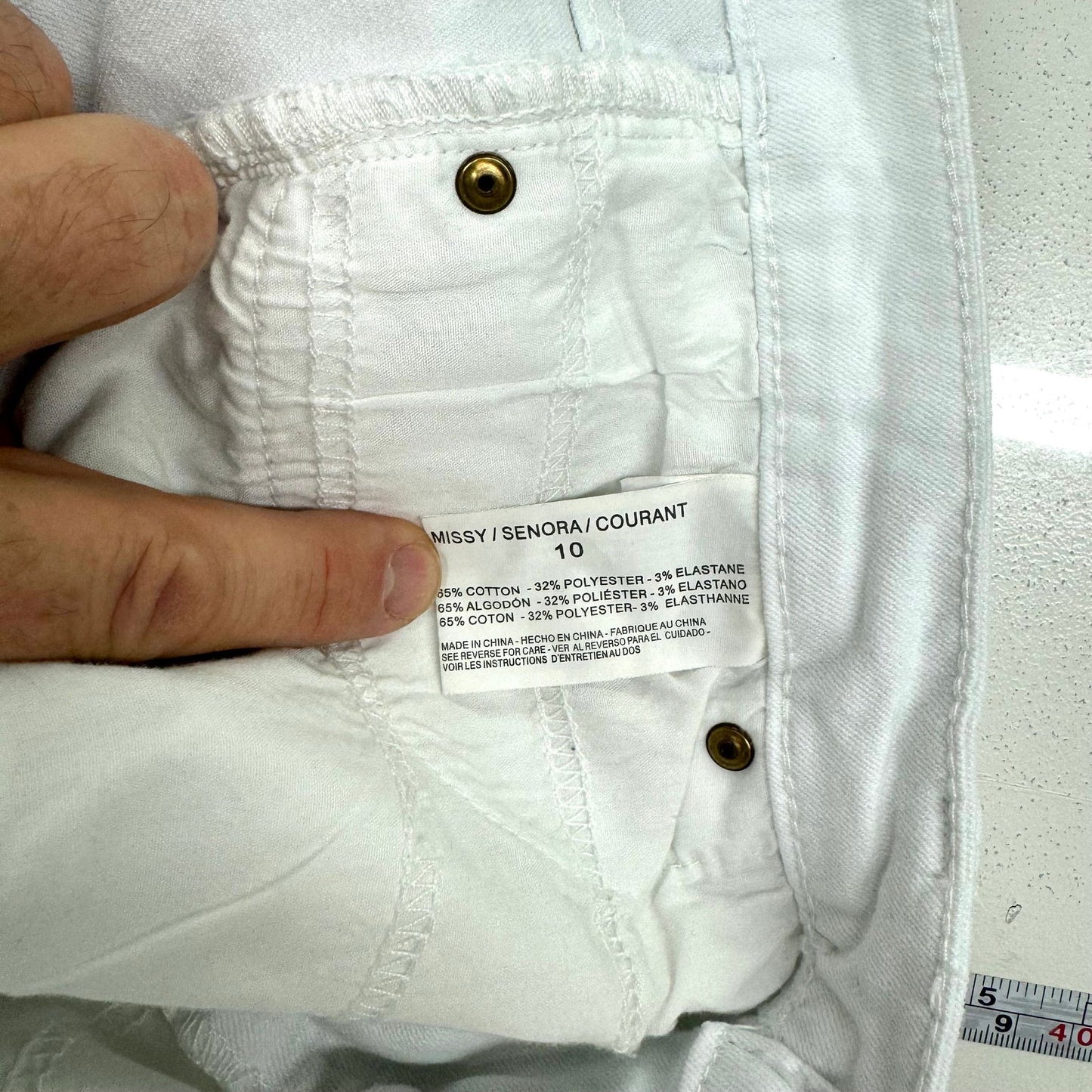 Anne Klein | Missy Skinny Ankle Jeans | Color: White | Size: 10 - | Buy at Parsimony Shoppes