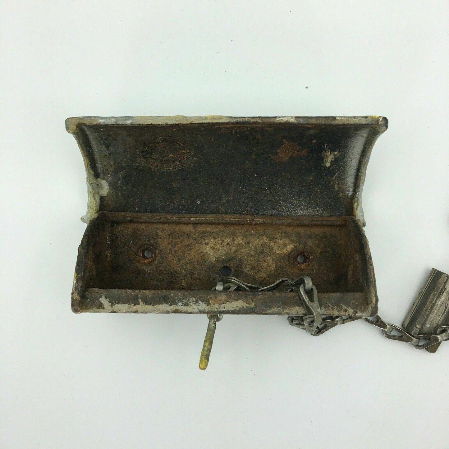 Antique Chicago Watchclock Station Security Cast Iron Box Clock Key Rare ! - | Buy at Parsimony Shoppes