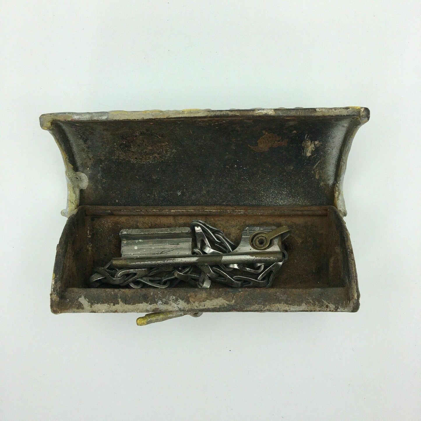 Antique Chicago Watchclock Station Security Cast Iron Box Clock Key Rare ! - | Buy at Parsimony Shoppes