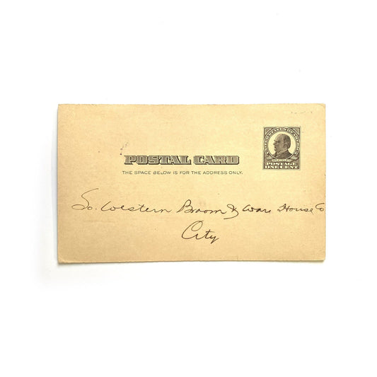 Antique Postal Card - Standard Oil Company Order Credits, 1909 -  | Buy at Parsimony Shoppes