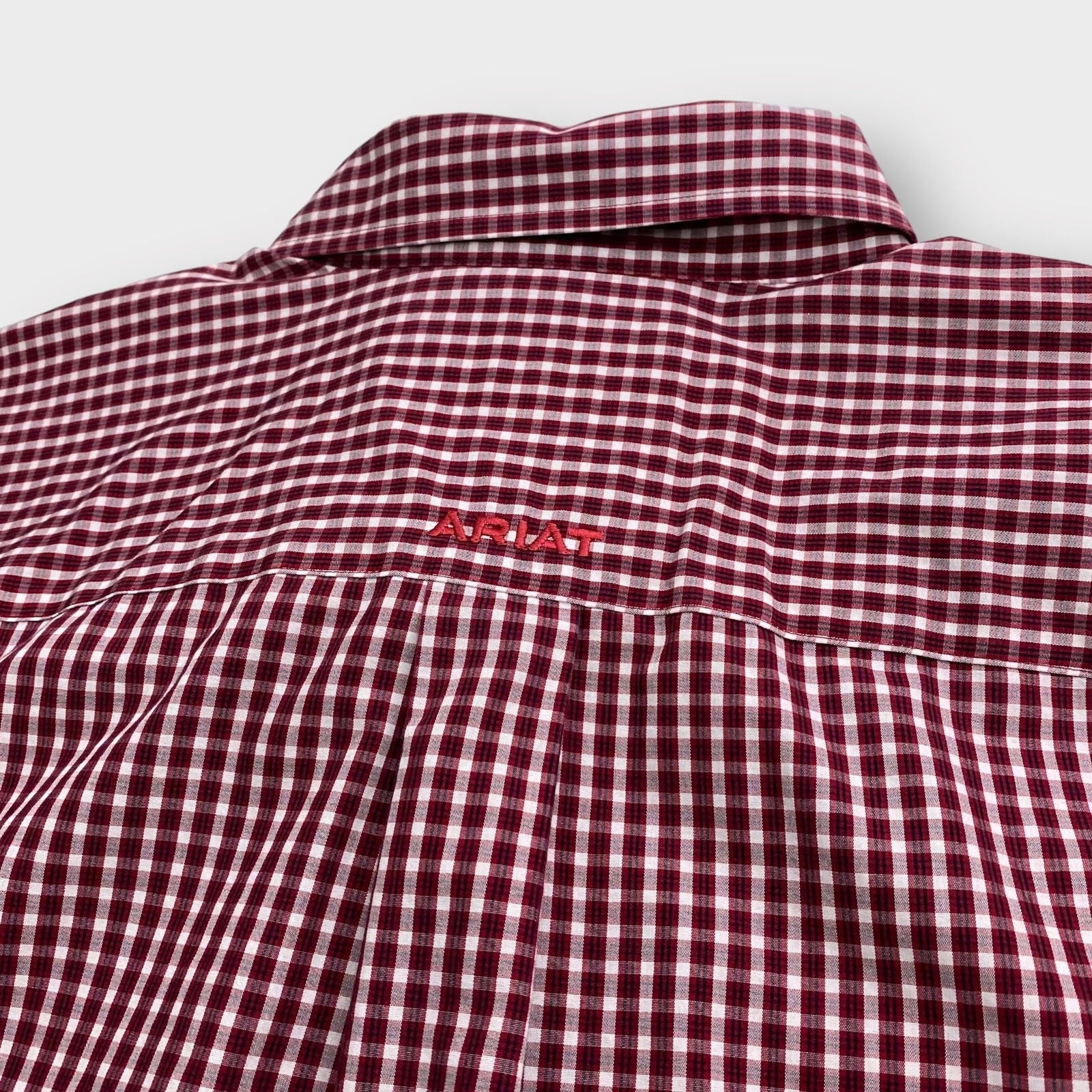 Ariat Mens Button-Down L/s Dress Shirt | XL | Red Plaid | Wrinkle-Free | EUC -  | Buy at Parsimony Shoppes