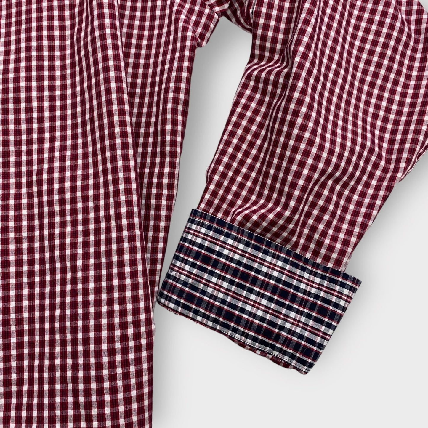 Ariat Mens Button-Down L/s Dress Shirt | XL | Red Plaid | Wrinkle-Free | EUC - | Buy at Parsimony Shoppes
