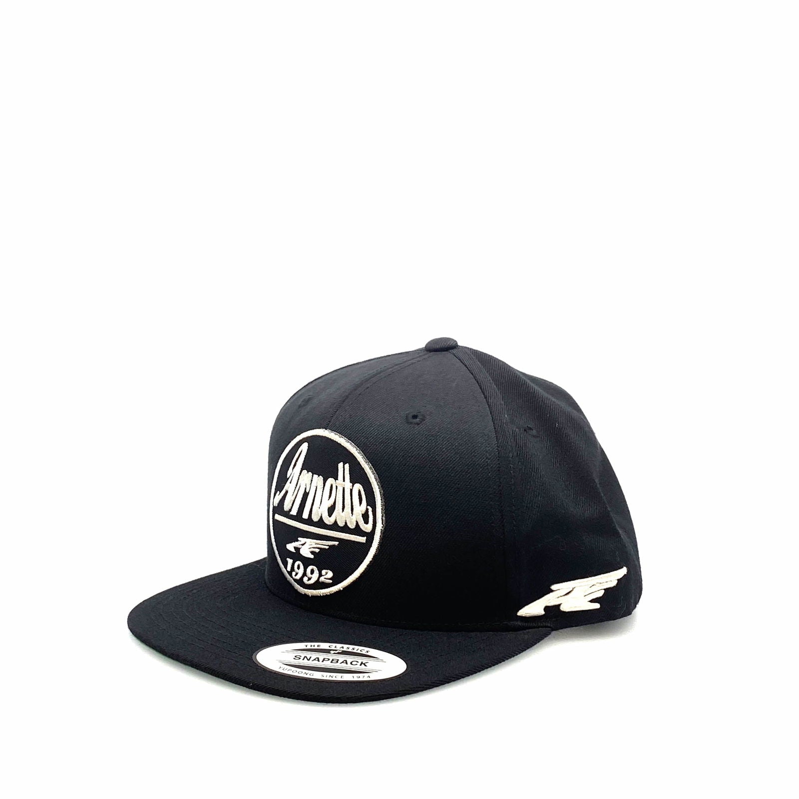 Arnette Mens Black Flat Bill SnapBack Baseball Hat 1992 -  | Buy at Parsimony Shoppes