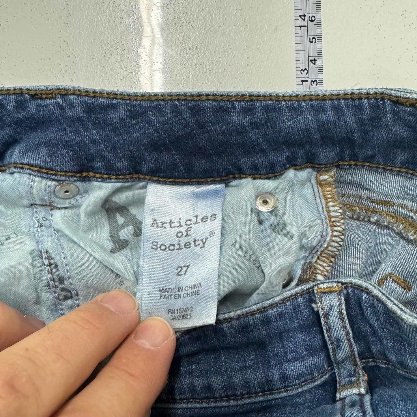 Articles of Society | Womens Skinny Denim Jeans | Color: Blue | Size: 27 | Pre-Owned - | Buy at Parsimony Shoppes