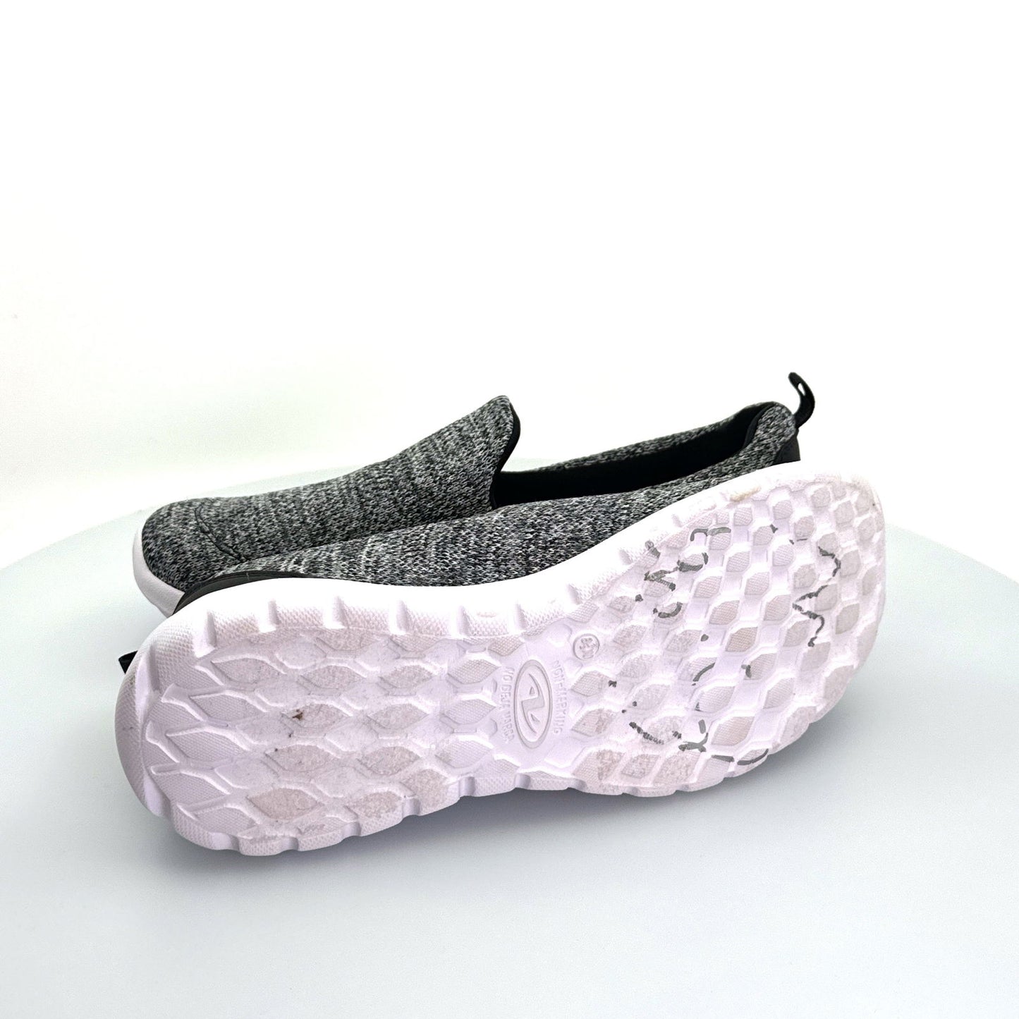 Athletic Works | Womens Knit Memory Foam | Color: Gray | Size: 8.5 | Pre-Owned - | Buy at Parsimony Shoppes