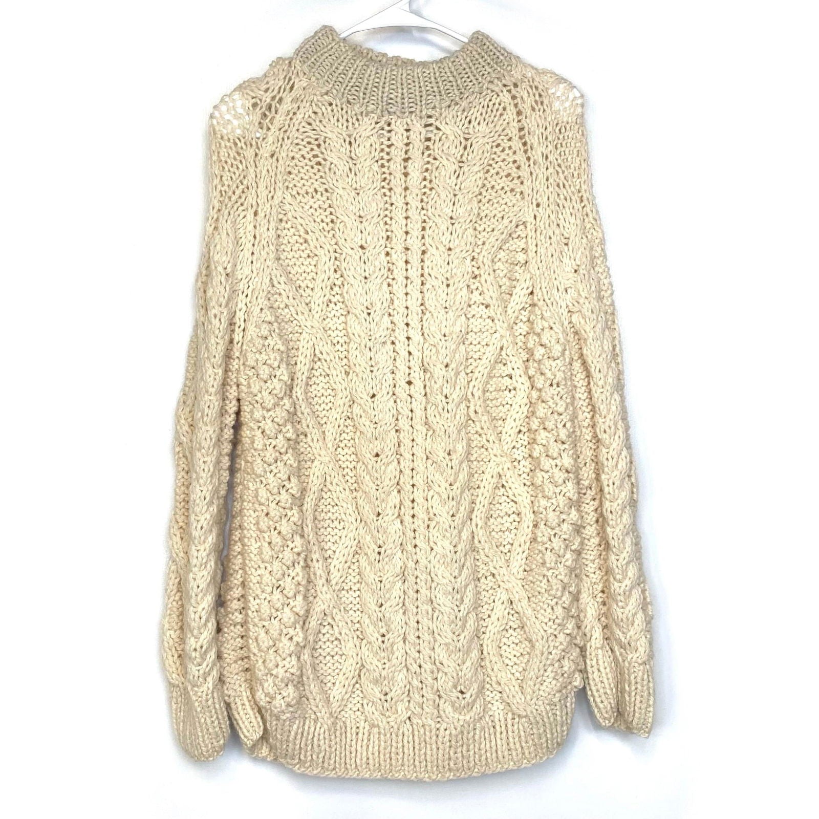 Authentic Italian Wool Joseph Magnin Mens Size M Chunk Cable-Knit Sweater L/s Pre-Owned -  | Buy at Parsimony Shoppes