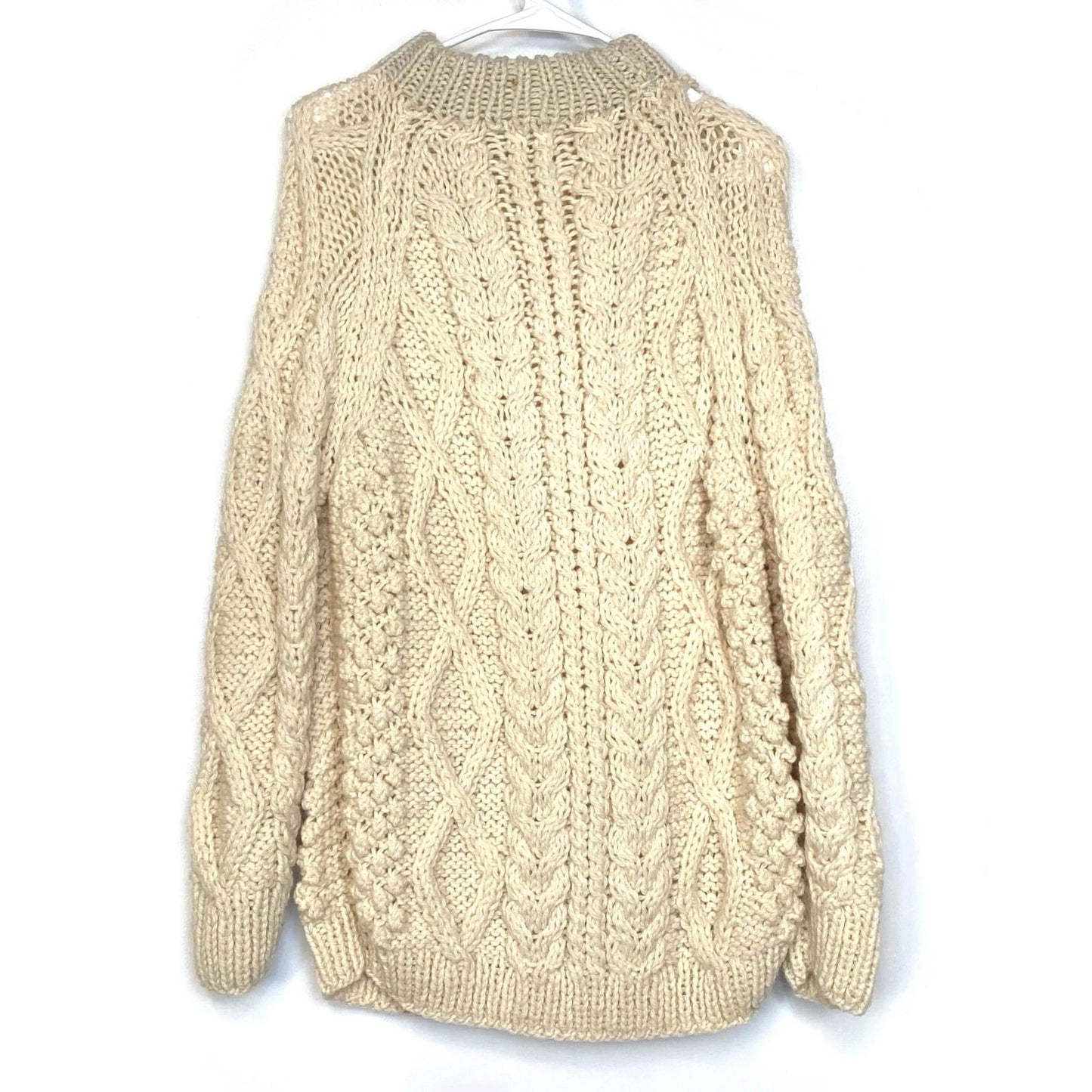 Authentic Italian Wool Joseph Magnin Mens Size M Chunk Cable-Knit Sweater L/s Pre-Owned - | Buy at Parsimony Shoppes