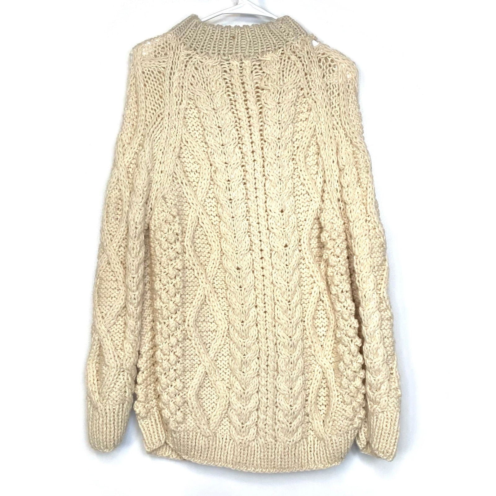 Authentic Italian Wool Joseph Magnin Mens Size M Chunk Cable-Knit Sweater L/s Pre-Owned -  | Buy at Parsimony Shoppes