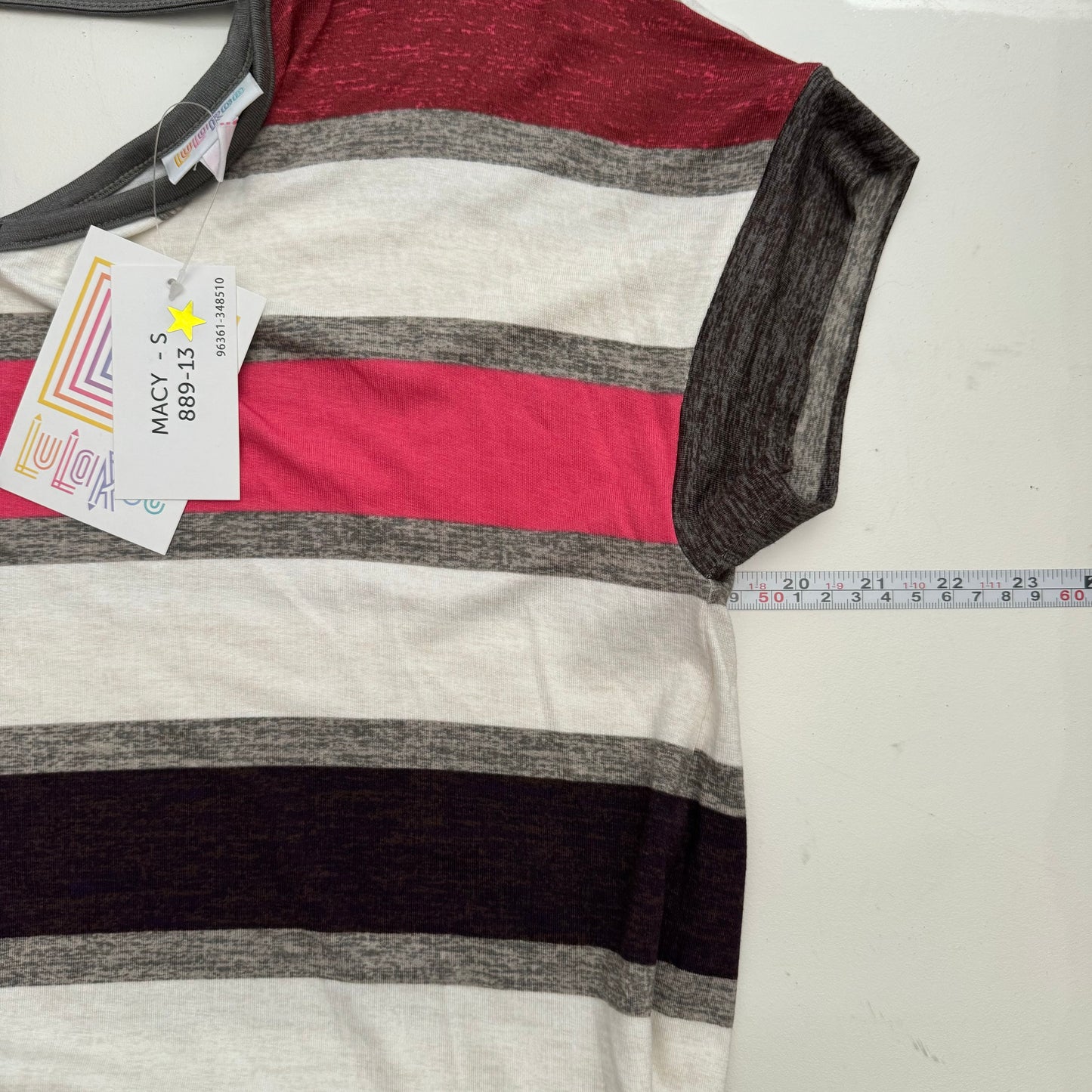 LuLaRoe Vault | Macy Dress | Size: S (6-8) | Multicolor | Striped | NWT