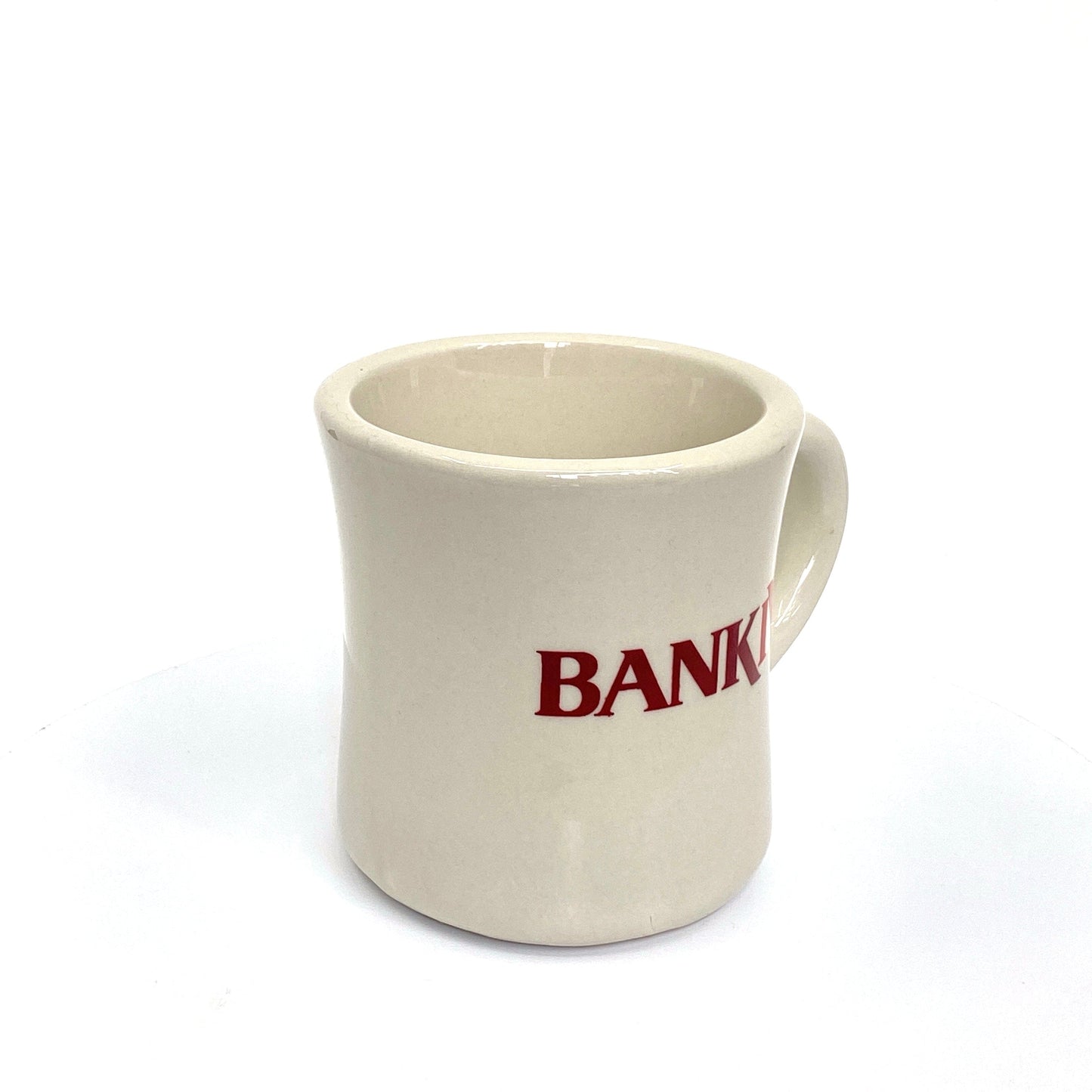 Vintage ‘Bank IV’ Logo Ceramic Coffee Mug Cup Vintage 14 Fl Oz