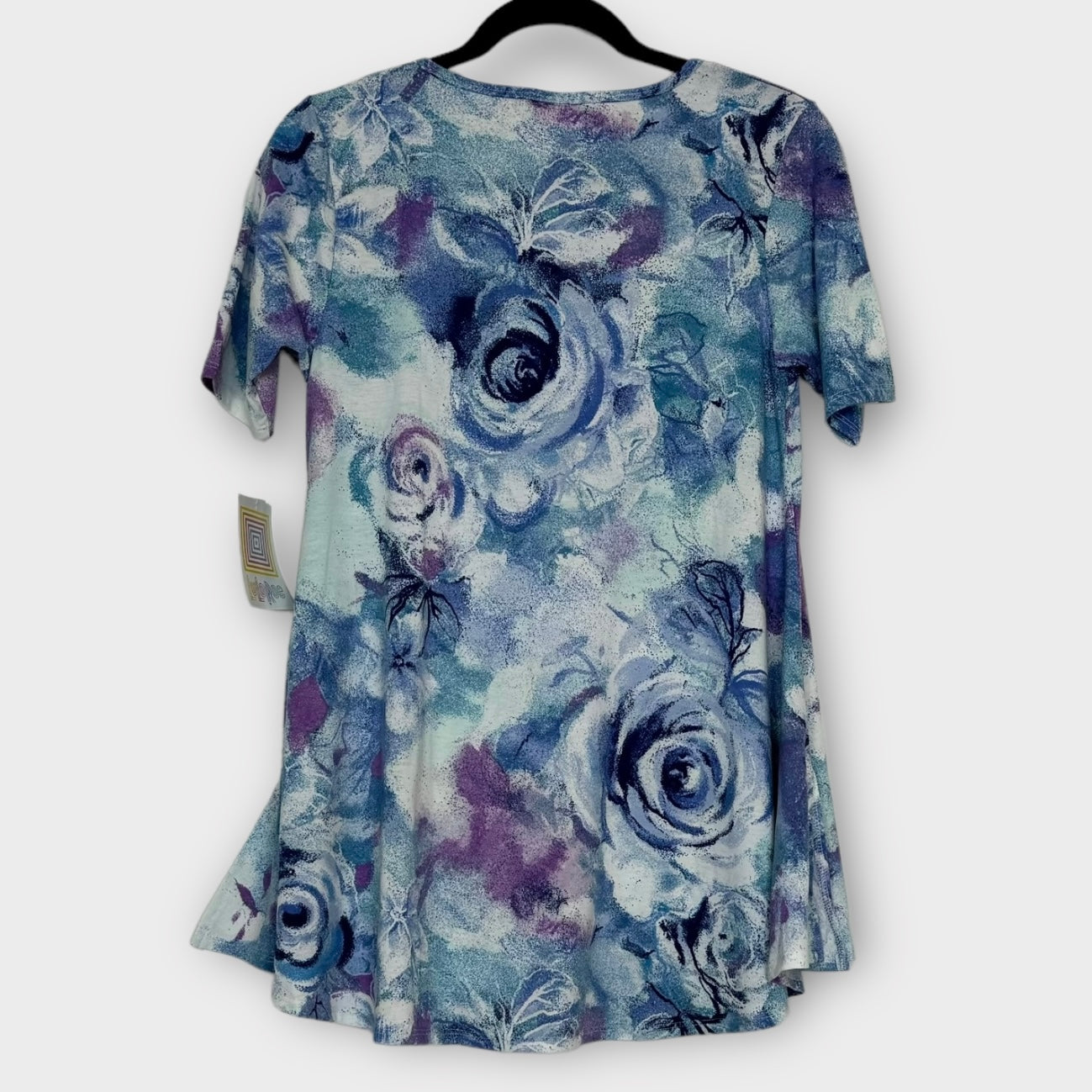 LuLaRoe Vault | PERFECT T Swing Top | XXS (0-6) | Multicolor | Grunge/Floral | NWT