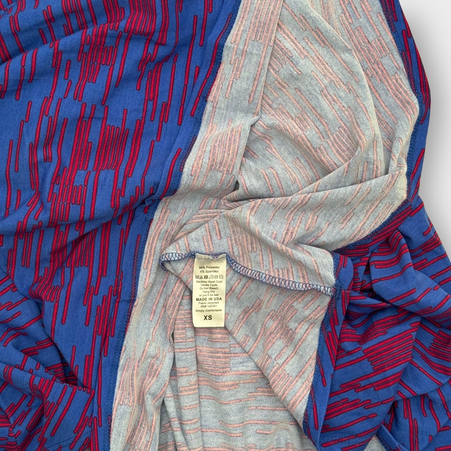 LuLaRoe Madison Pleated Skirt | XS (0-4) | Red/Blue Animal Print| NWT