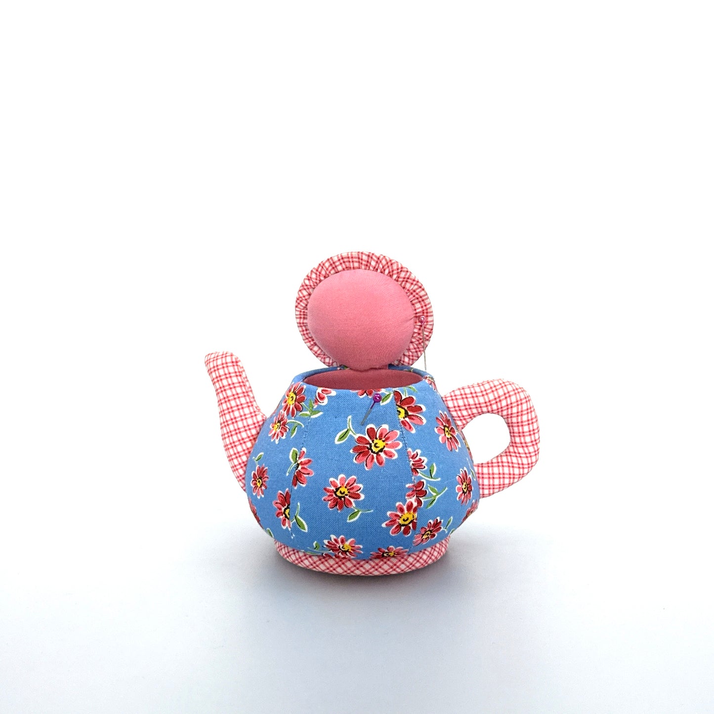 Vintage Dritz Collectible Cushions Chintz Teapot Pin Cushion Sewing Storage