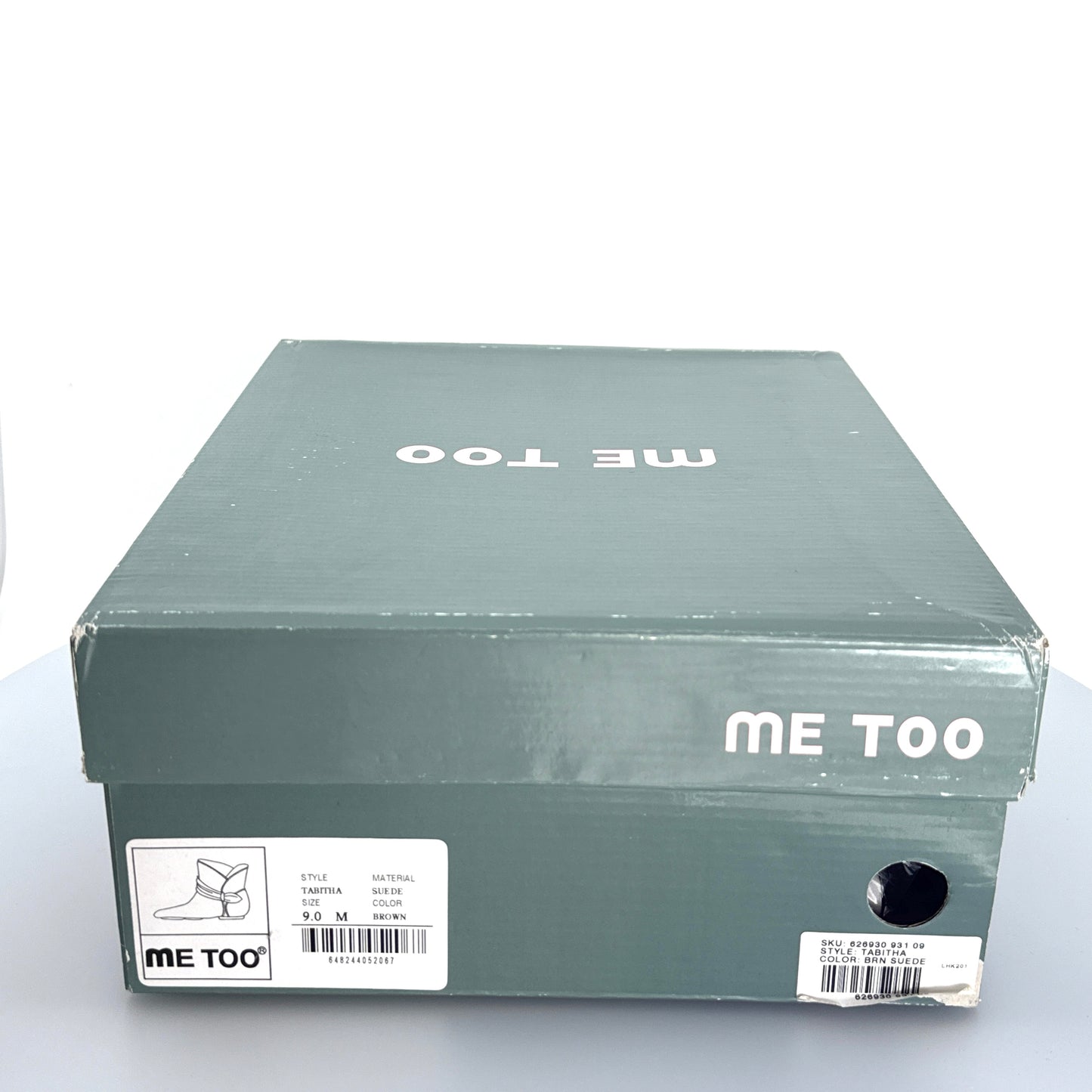 MeToo | Womens Tabitha Suede Ankle Boots | Color: Brown | Size: 9M | NIB