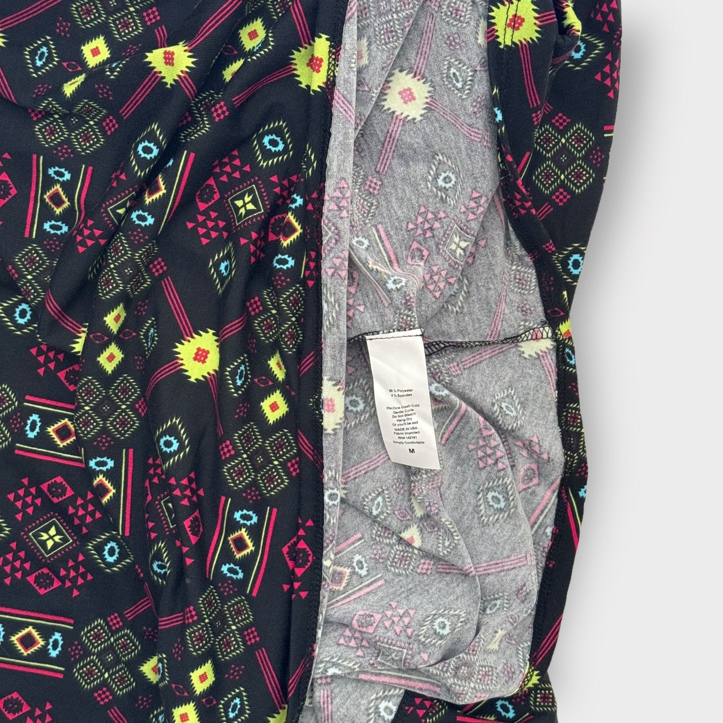LuLaRoe Madison Pleated Skirt w/Pockets | M (10-12) | Neon Southwestern | NWT