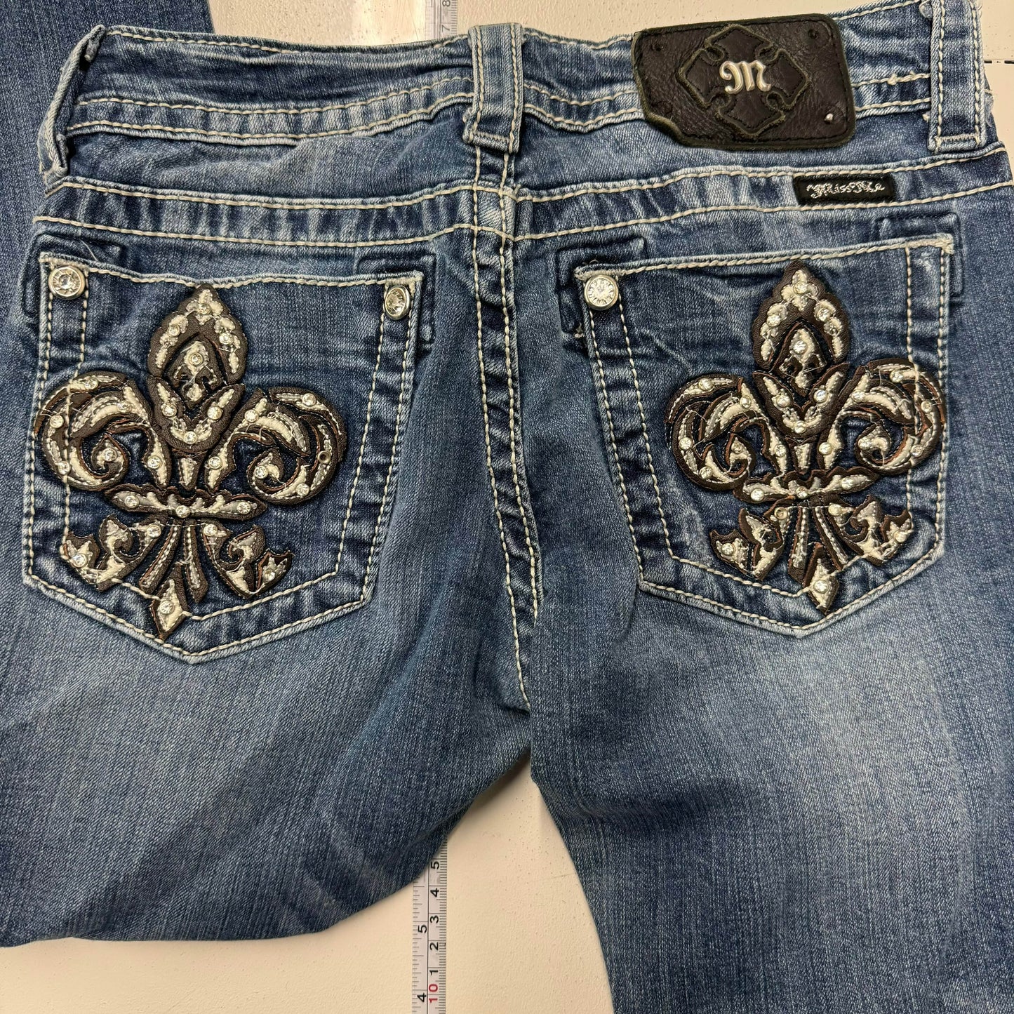 Miss Me Womens Denim Skinny Jeans - Machine Washable Comfort - Perfect for Casual Wear - Available in Blue, Size 27