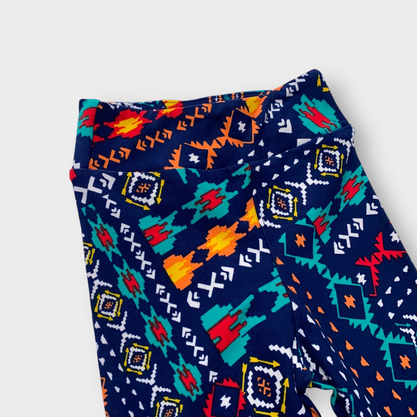 LuLaRoe Kids Stretch Leggings | S/M (2-8) | Multicolor Tribal Print | Cozy Everyday Wear | New
