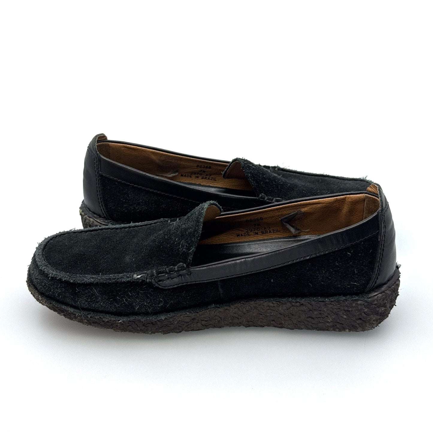 Lands’ End | Venetian Suede Crepe Sole Loafers | Size: 7M | Color: Black | EUC