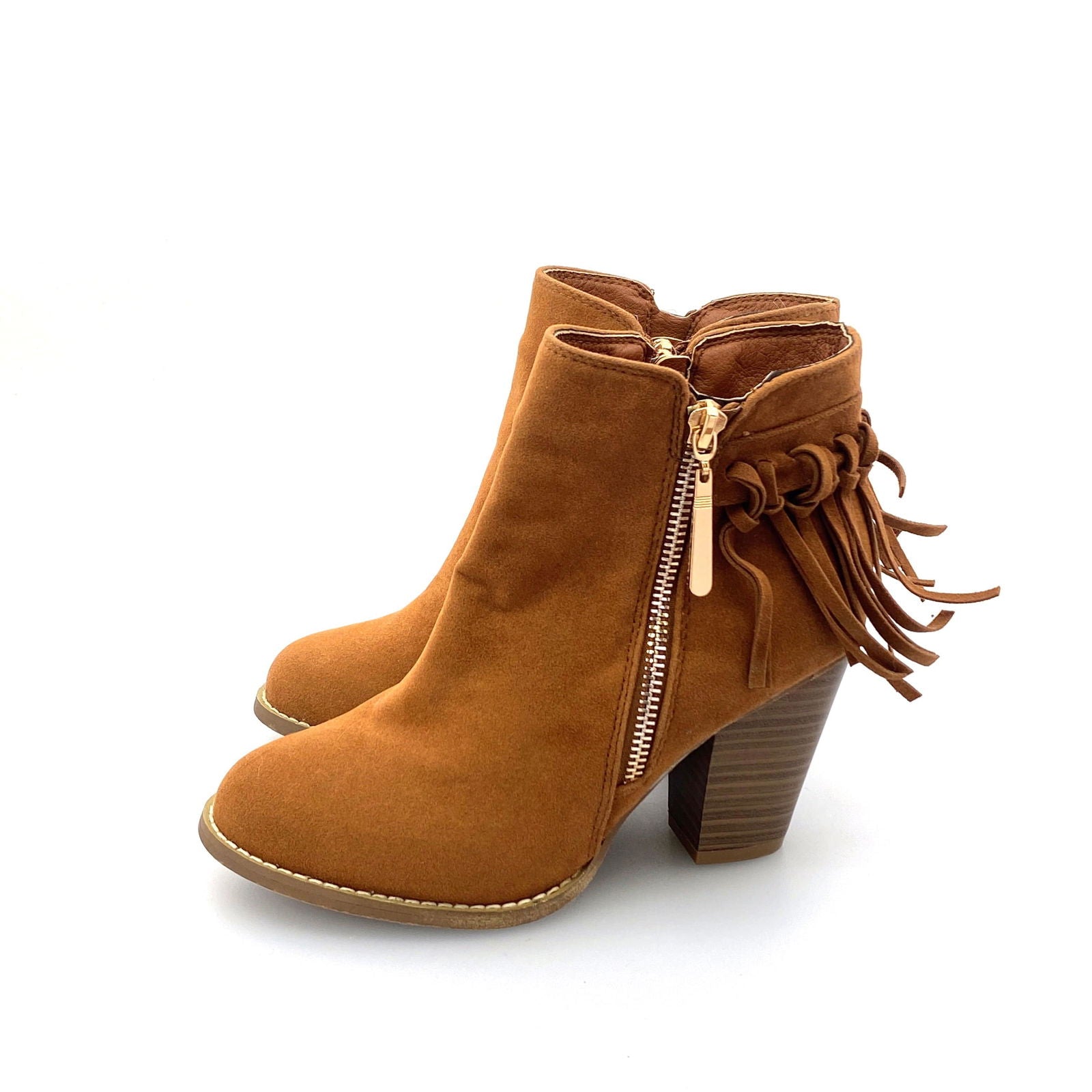 Bella Mare Womens Size 6 Brown Booties Inside Zipper Pre-Owned -  | Buy at Parsimony Shoppes