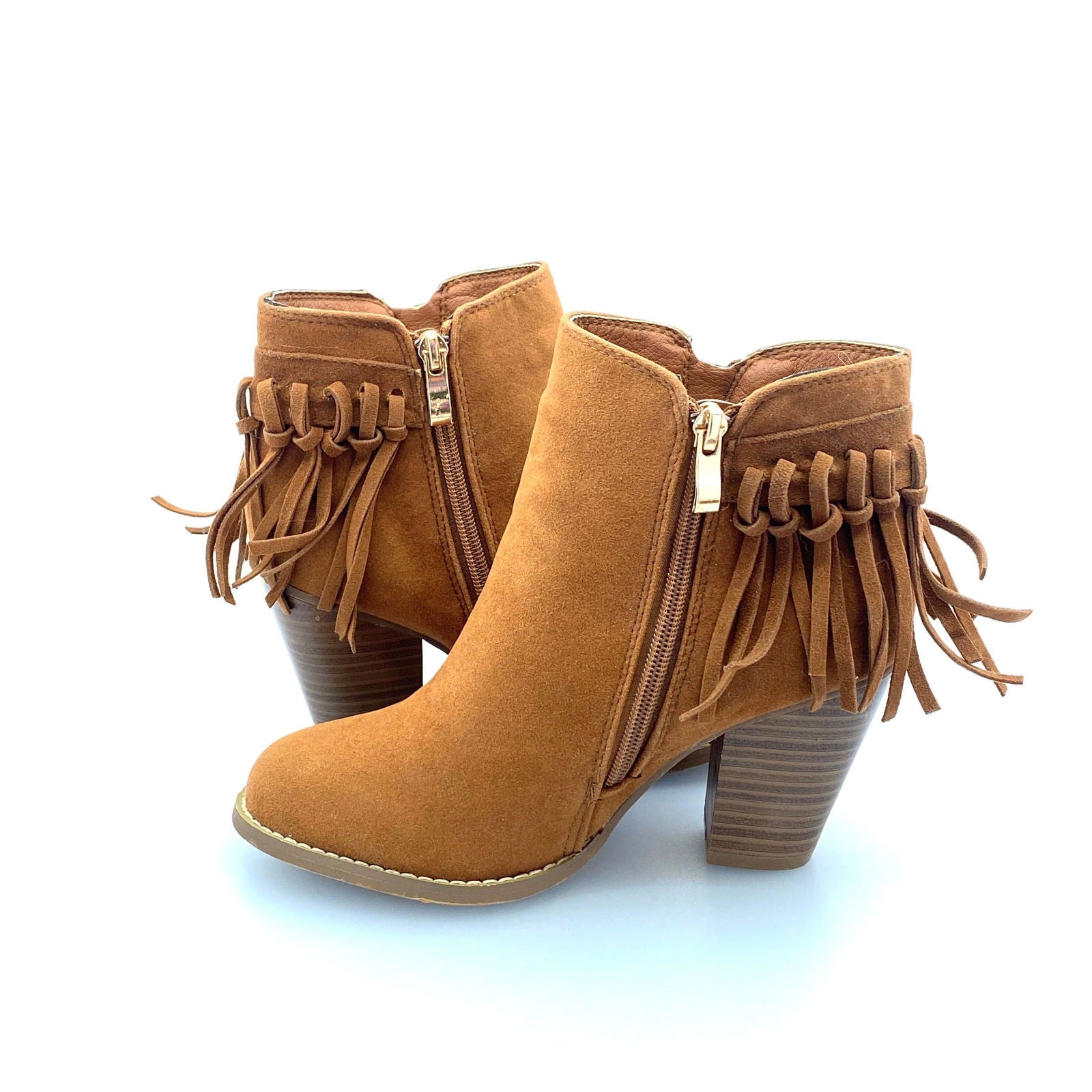 Bella Mare Womens Size 6 Brown Booties Inside Zipper Pre-Owned -  | Buy at Parsimony Shoppes